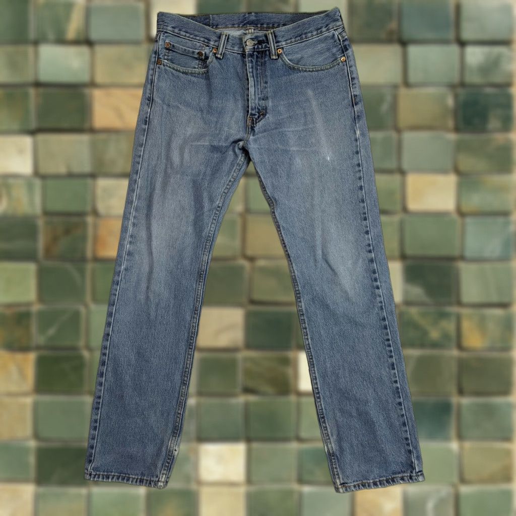 Levi's Levi's 505 Jeans Regular Fit Straight Leg 31x32 Mens Medium Wash M3J Size US 31 - 1 Thumbnail