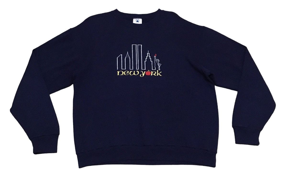 Vintage Rare Design Vintage New York Sweatshirt 1980s Size US XL / EU 56 / 4 - 1 Thumbnail