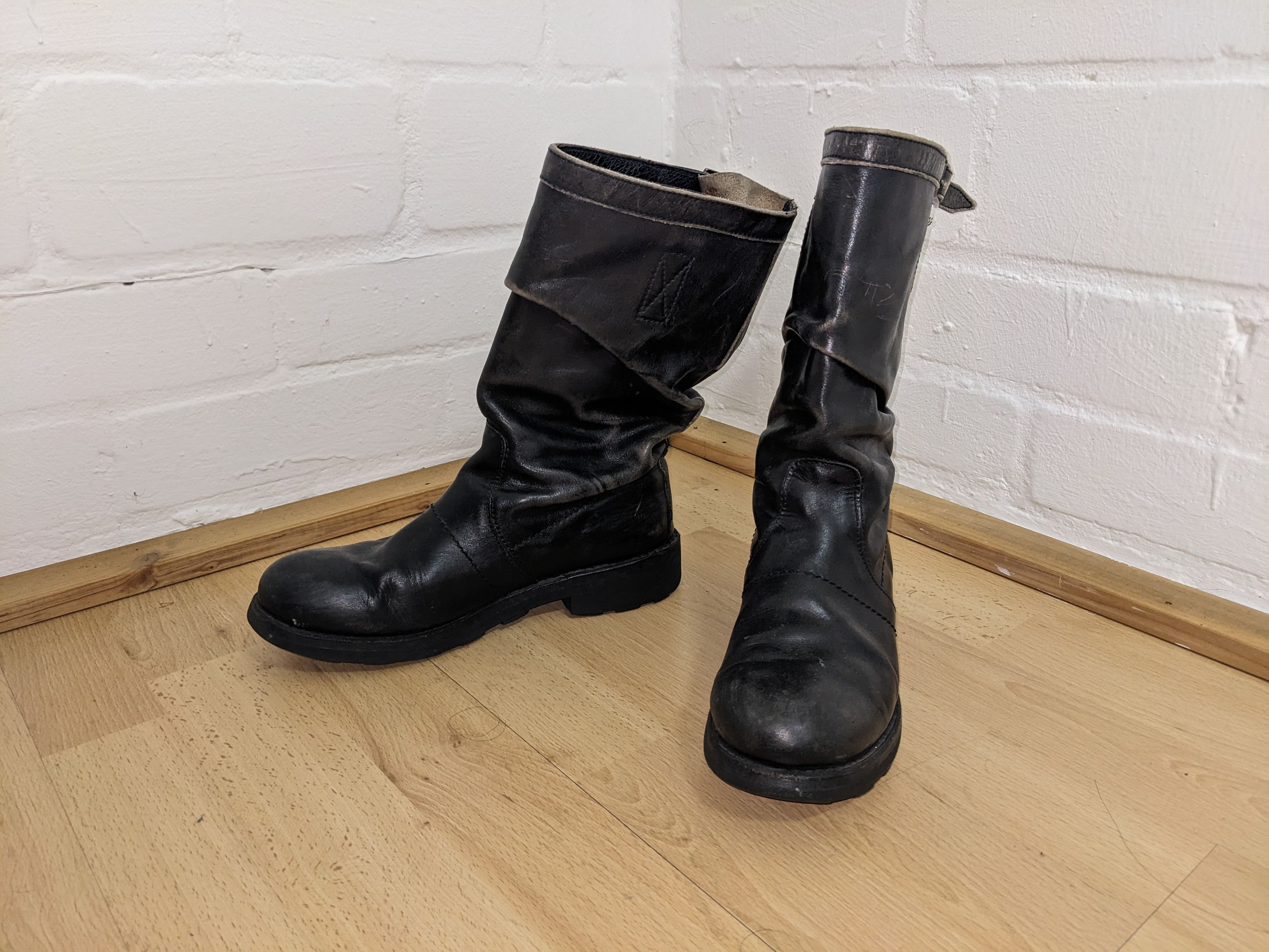 image of Dirk Bikkembergs Plain High Boots in Black, Men's (Size 7)