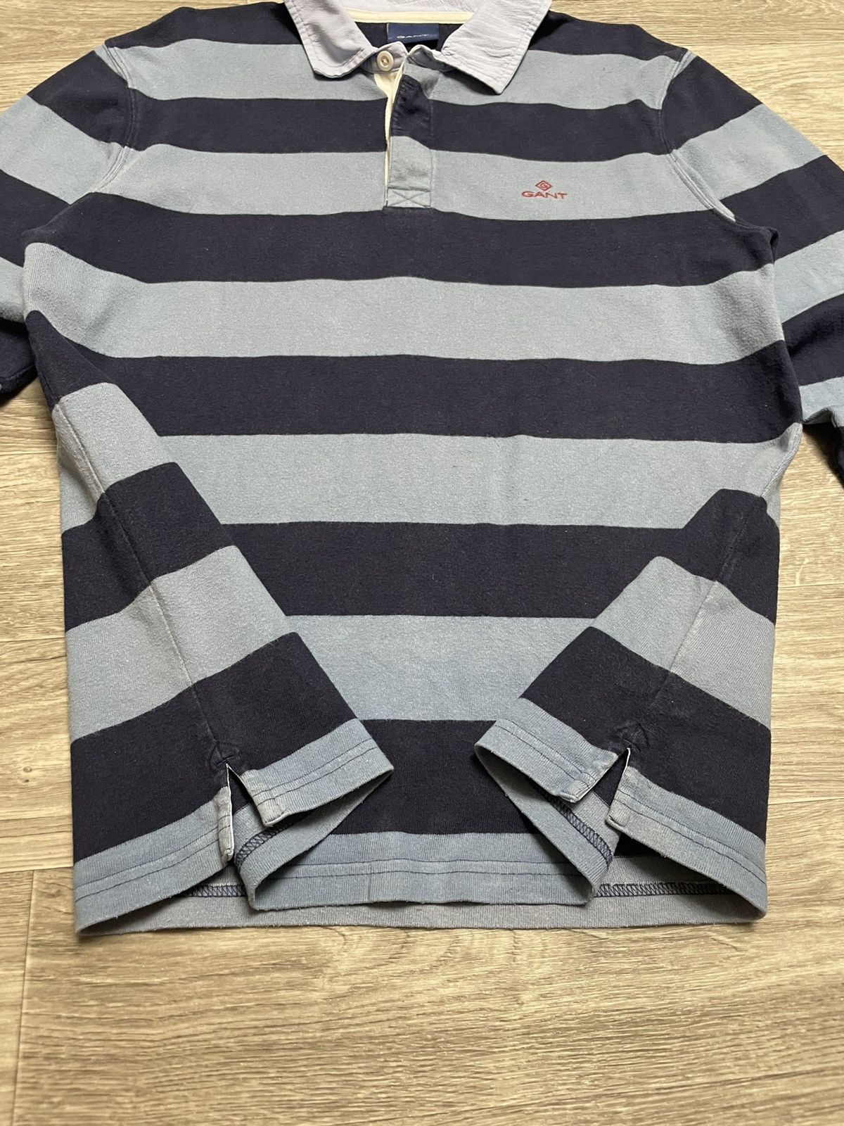 Gant Vintage Gant Striped Long Sleeve Rugby Polo Shirt Size US L / EU 52-54 / 3 - 7 Thumbnail