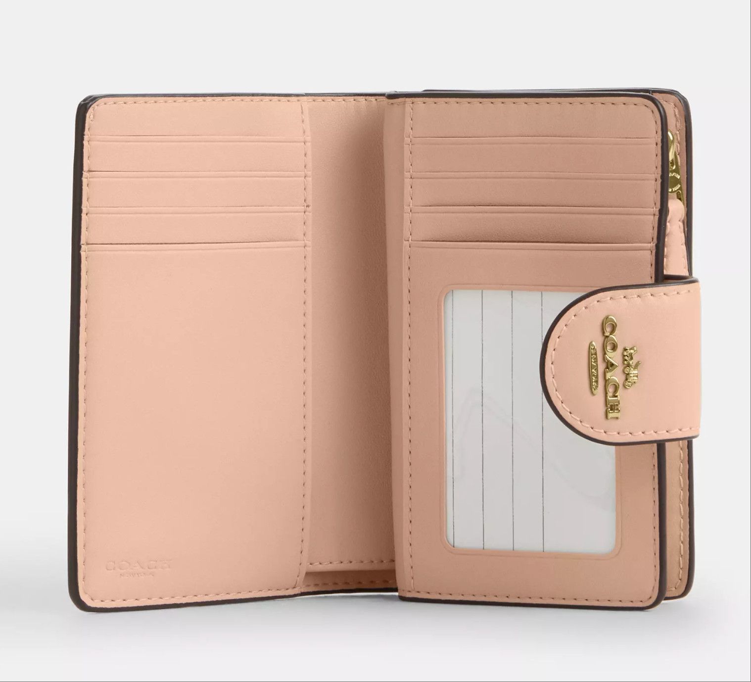 Coach Medium Corner Zip Wallet In Pretty Signature Canvas CEC31 Size ONE SIZE - 7 Thumbnail