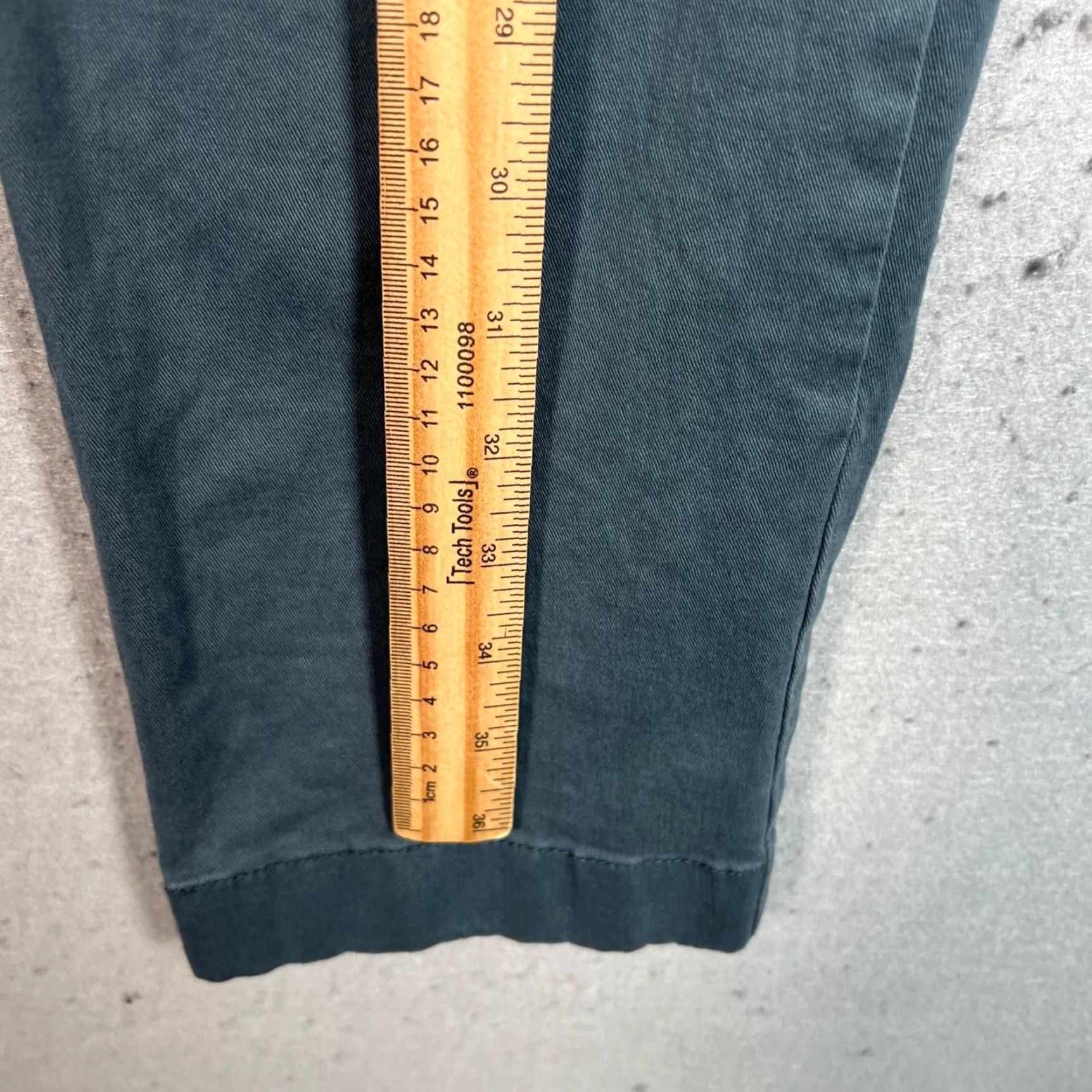 J.Crew J.CREW 484 Slim Fit Mens 31x30 Chino Pants Teal Blue Cotton Blend Slim Straight Front Vintage: No Size US 31 - 7 Thumbnail