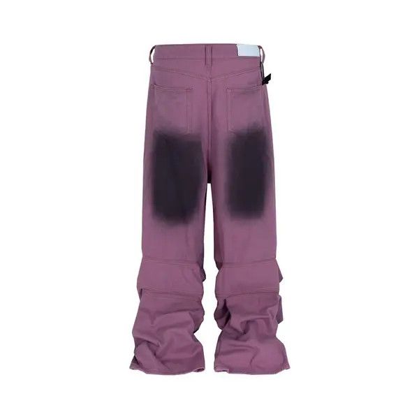 VIBE Deep Dye Purple Straight Denim Jeans Size US 30 / EU 46 - 2 Thumbnail