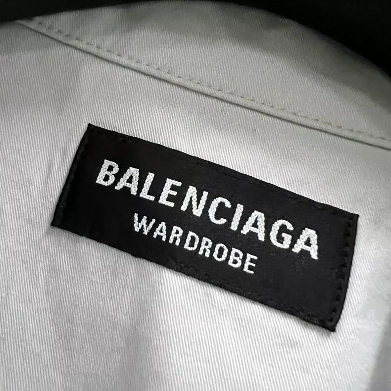 Balenciaga Balenciaga Solid Color Embroidered Logo Shirt Size US M / EU 48-50 / 2 - 3 Thumbnail