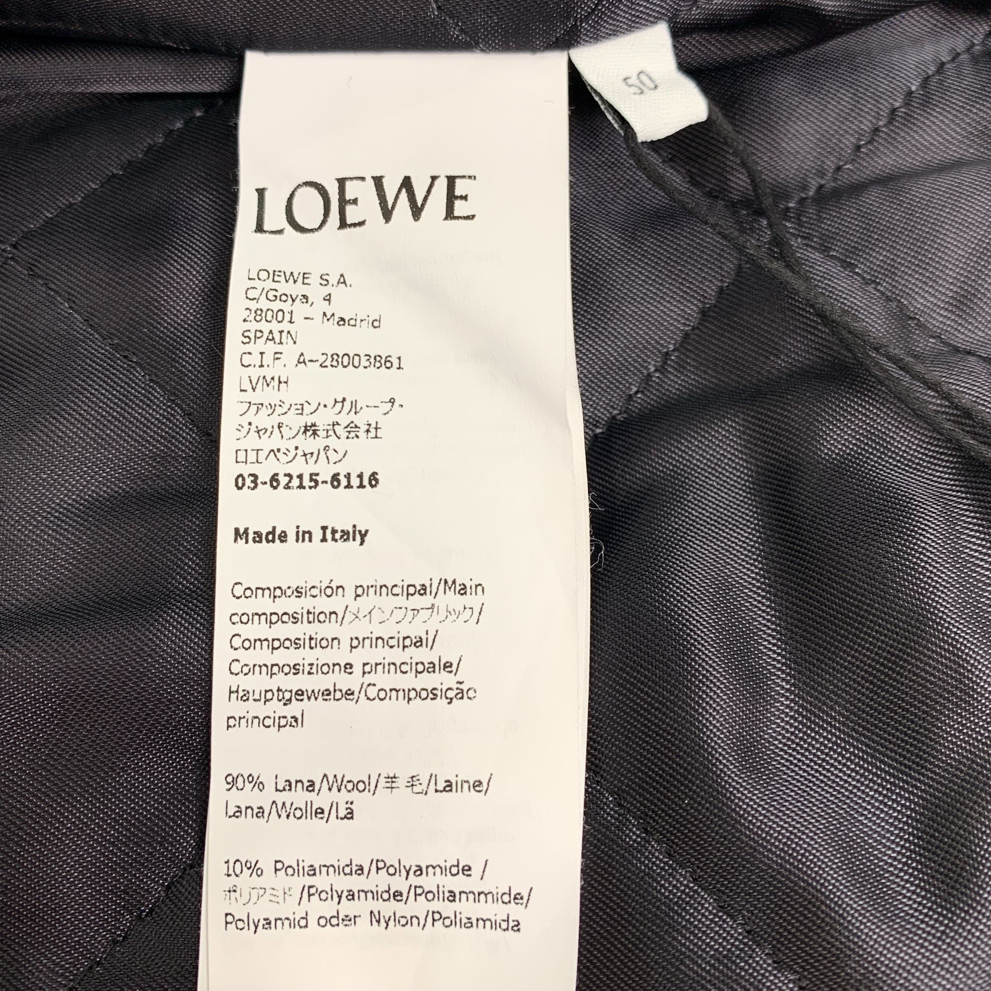 Loewe Loewe Maroon & Cream Varsity Jacket With Floral Embroidery W Size US L / EU 52-54 / 3 - 7 Thumbnail