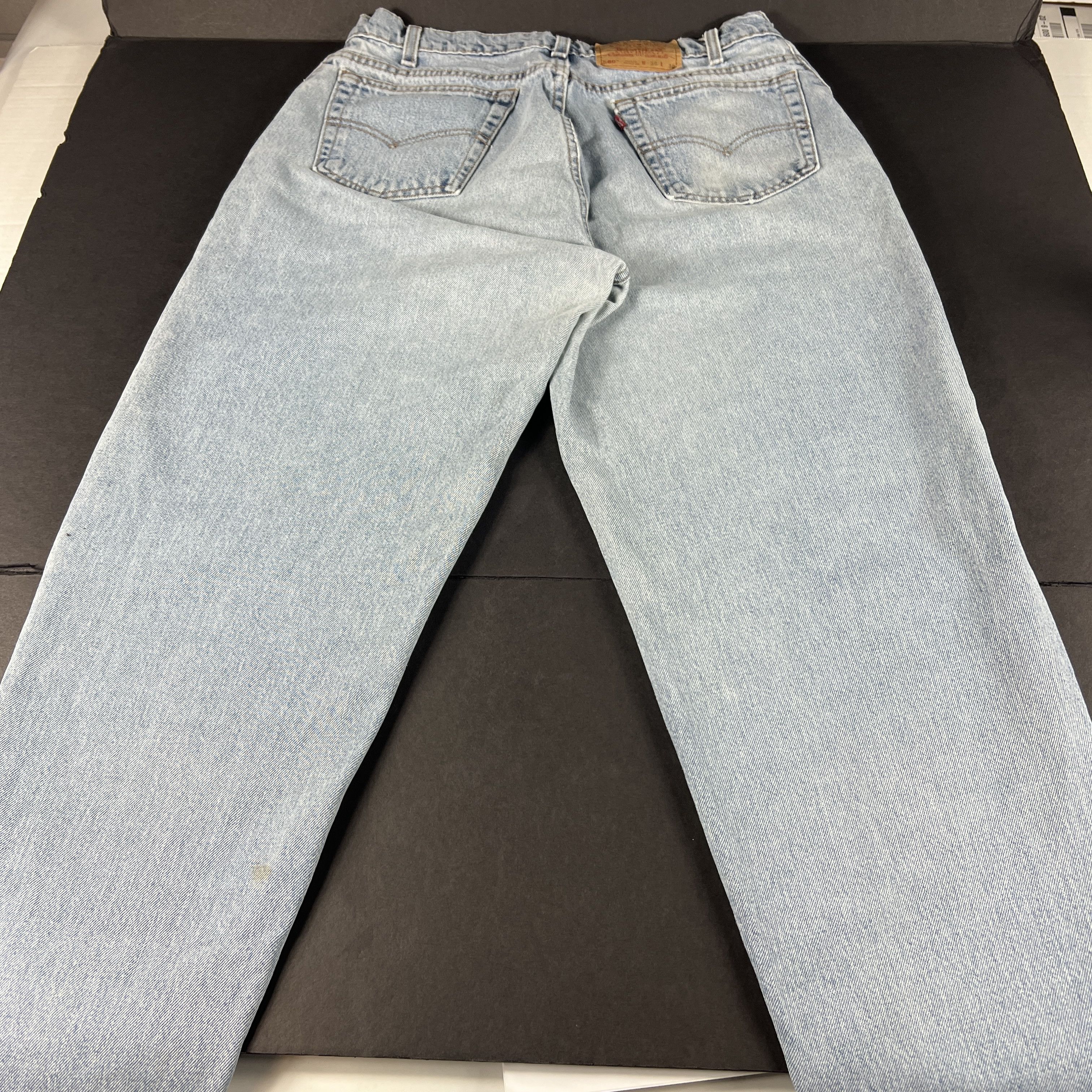 Levi's × Vintage VTG 90s Levi's Jeans 560 Loose Tapered Blue Denim Size US 35 - 12 Thumbnail