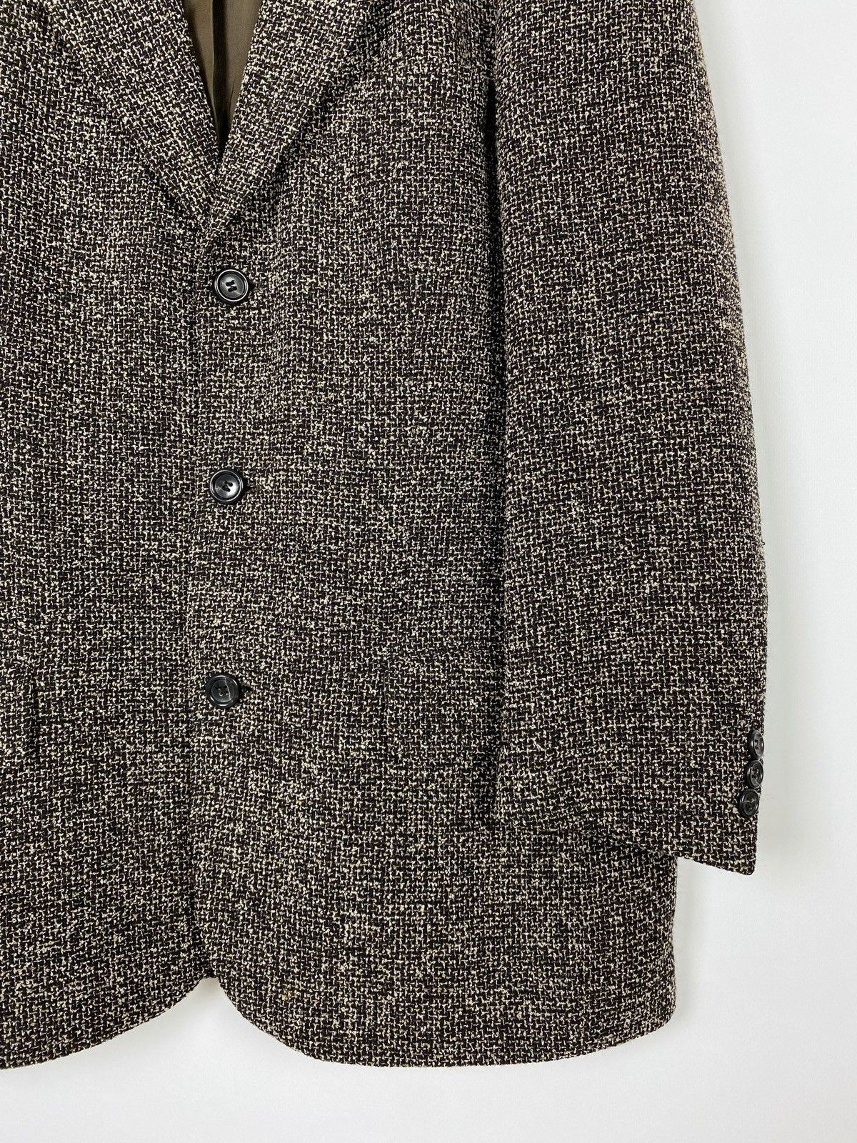 Hugo Boss Y2K Vintage Hugo Boss Wool Woven Textured Blazer Jacket Size US M / EU 48-50 / 2 - 6 Thumbnail