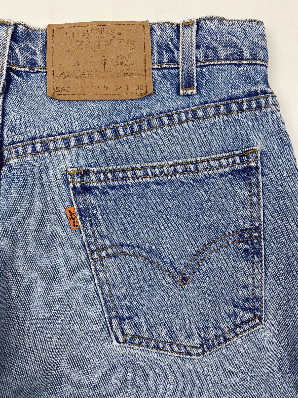 Levi's 1990’s Vintage Levi’s 550 Orange Tab Relaxed Fit Denim Jorts Size US 32 / EU 48 - 8 Thumbnail