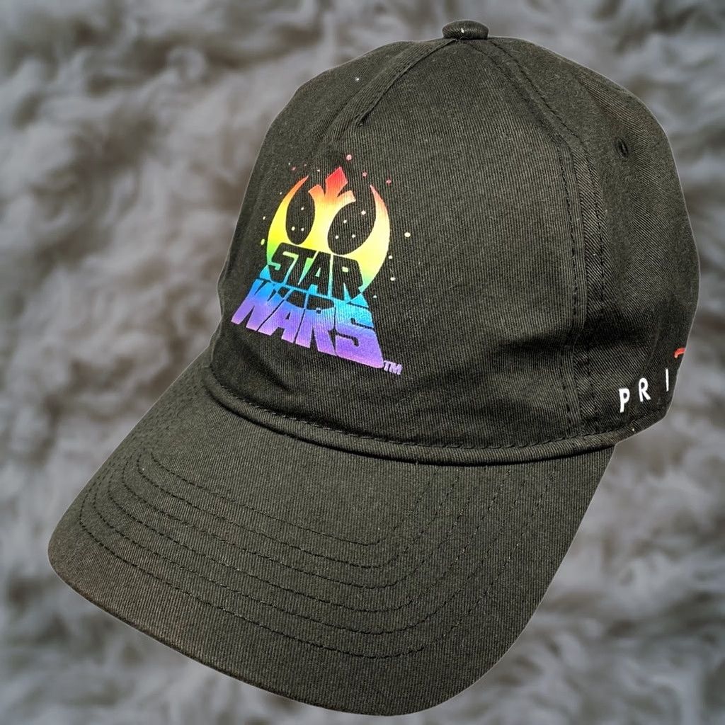 Disney VINTAGE Disney Parks Pride Collection Star Wars Rainbow Rebel Adult Baseball Hat OSFA Size ONE SIZE - 1 Thumbnail