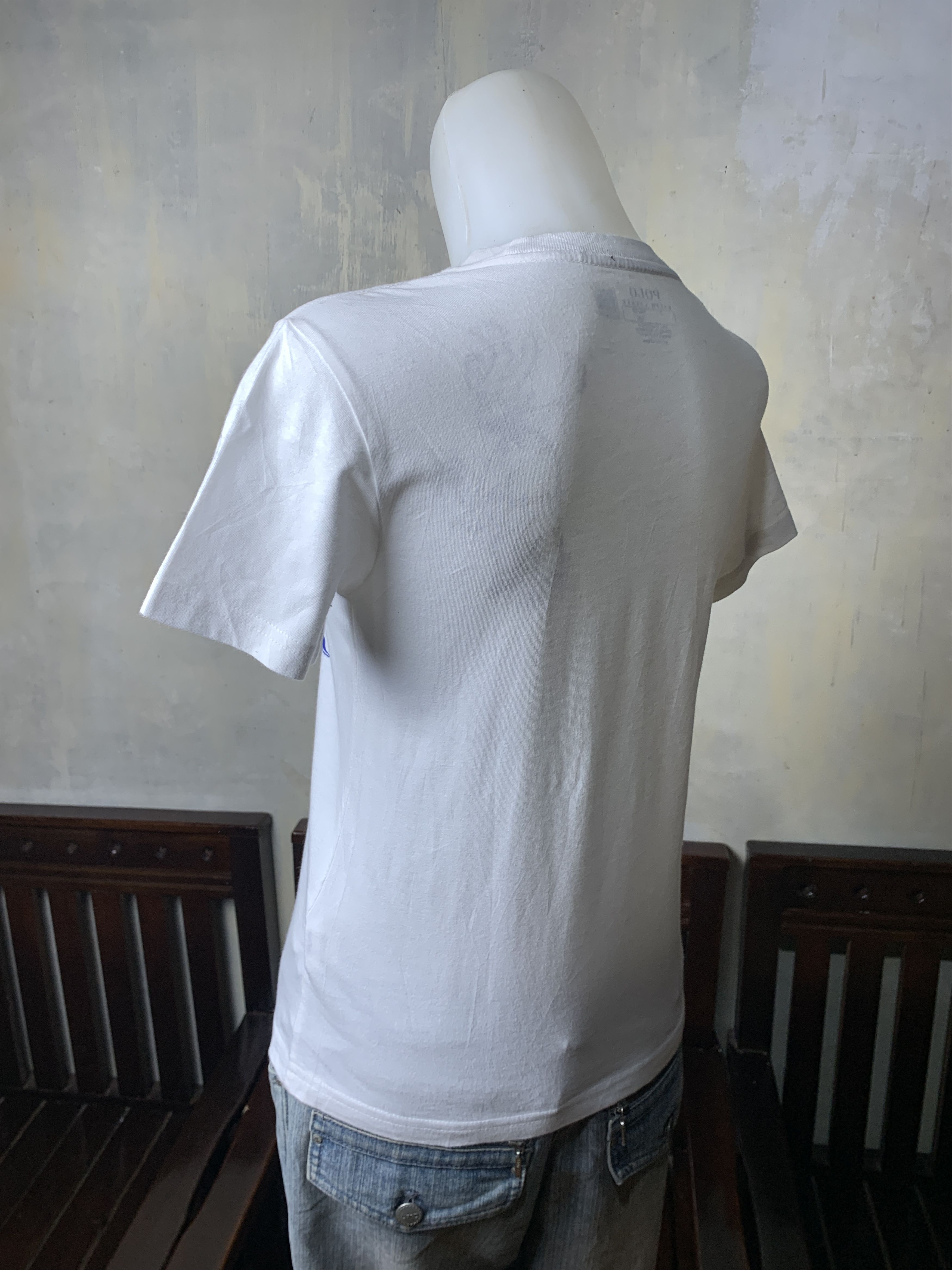 Polo Ralph Lauren Polo by Ralph Lauren White Royal Logo Baby Tee (S) Size S / US 4 / IT 40 - 3 Thumbnail