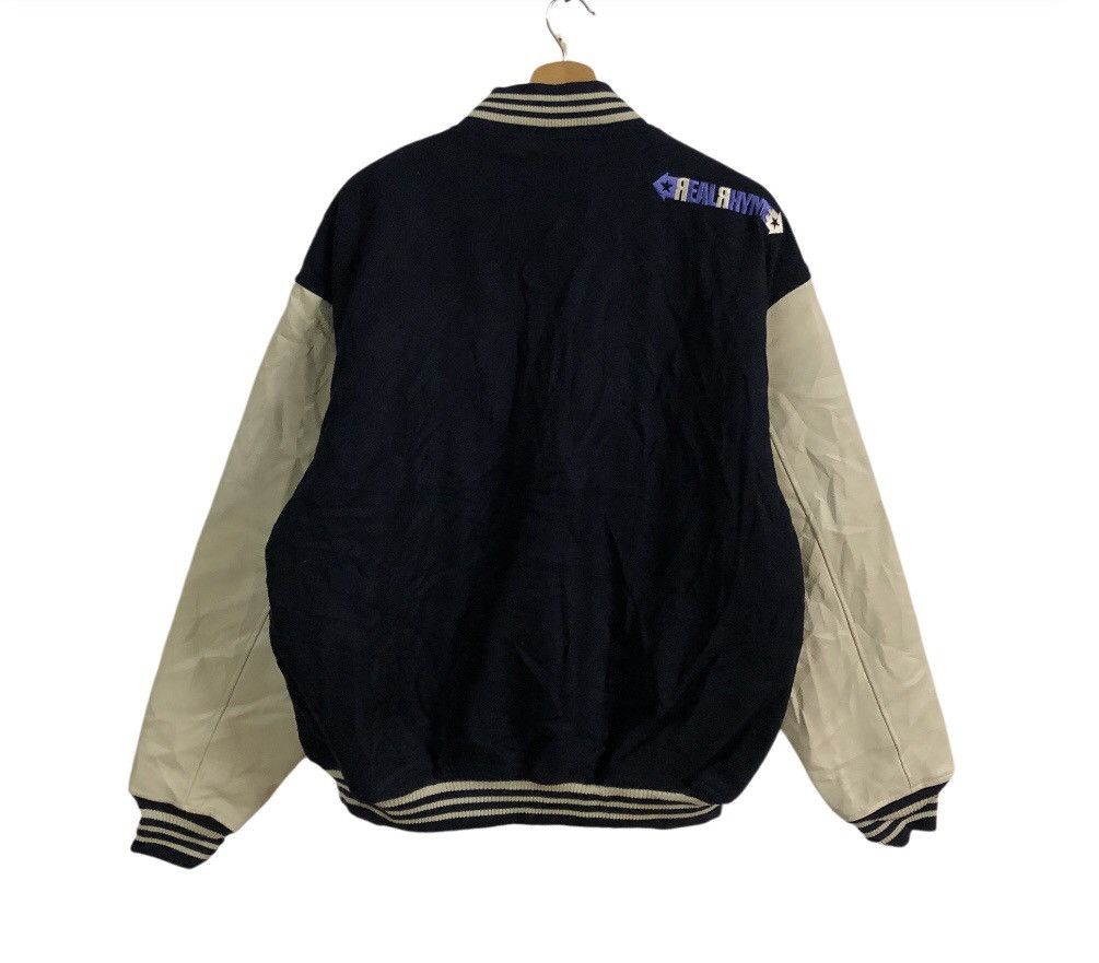 Japanese Brand × Vintage Vintage Y2K Varsity RealRhyme leather Jacket Size US L / EU 52-54 / 3 - 2 Thumbnail