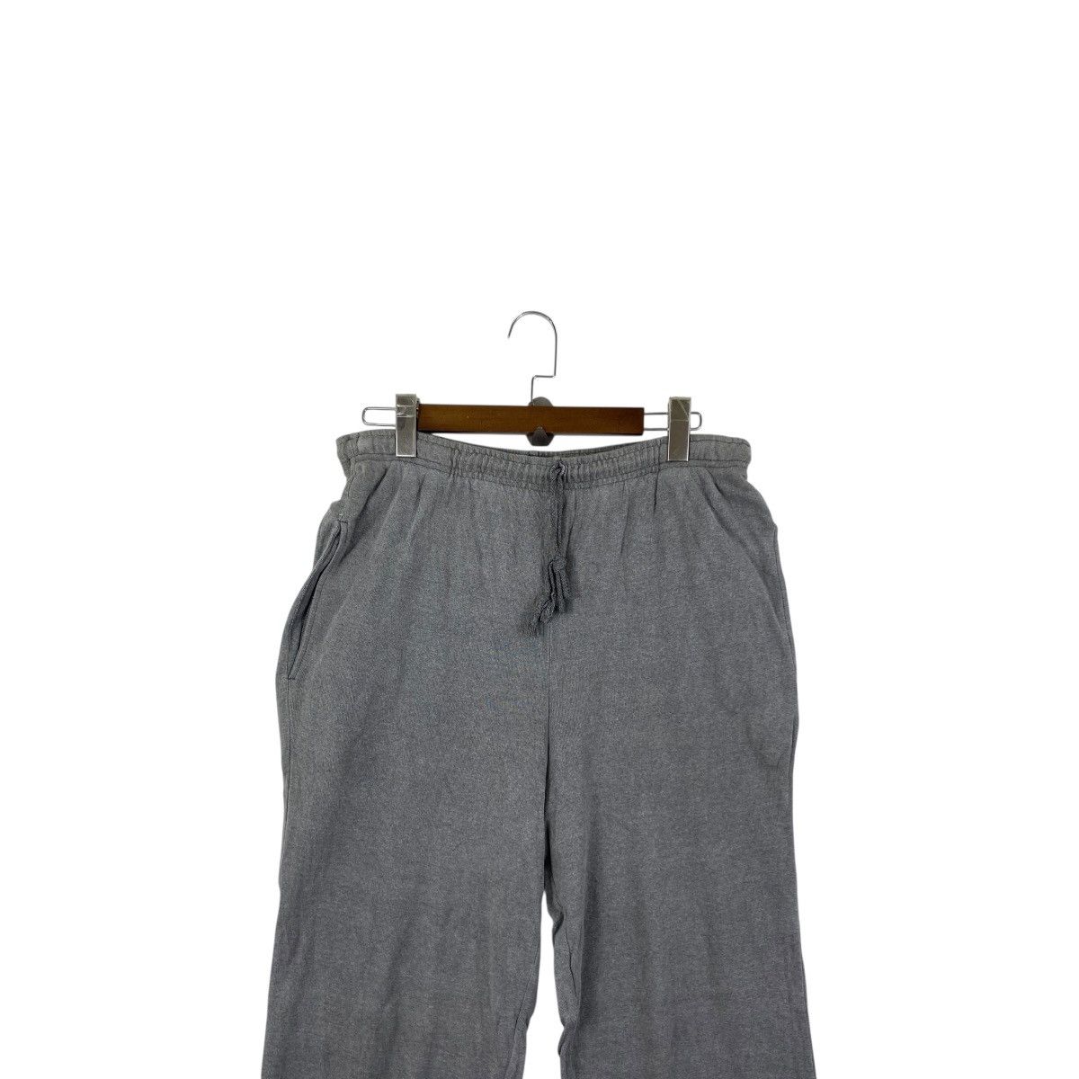 Vintage ELLE Grey Wool Jogger Trousers Casual Pant Size 33" - 2 Thumbnail