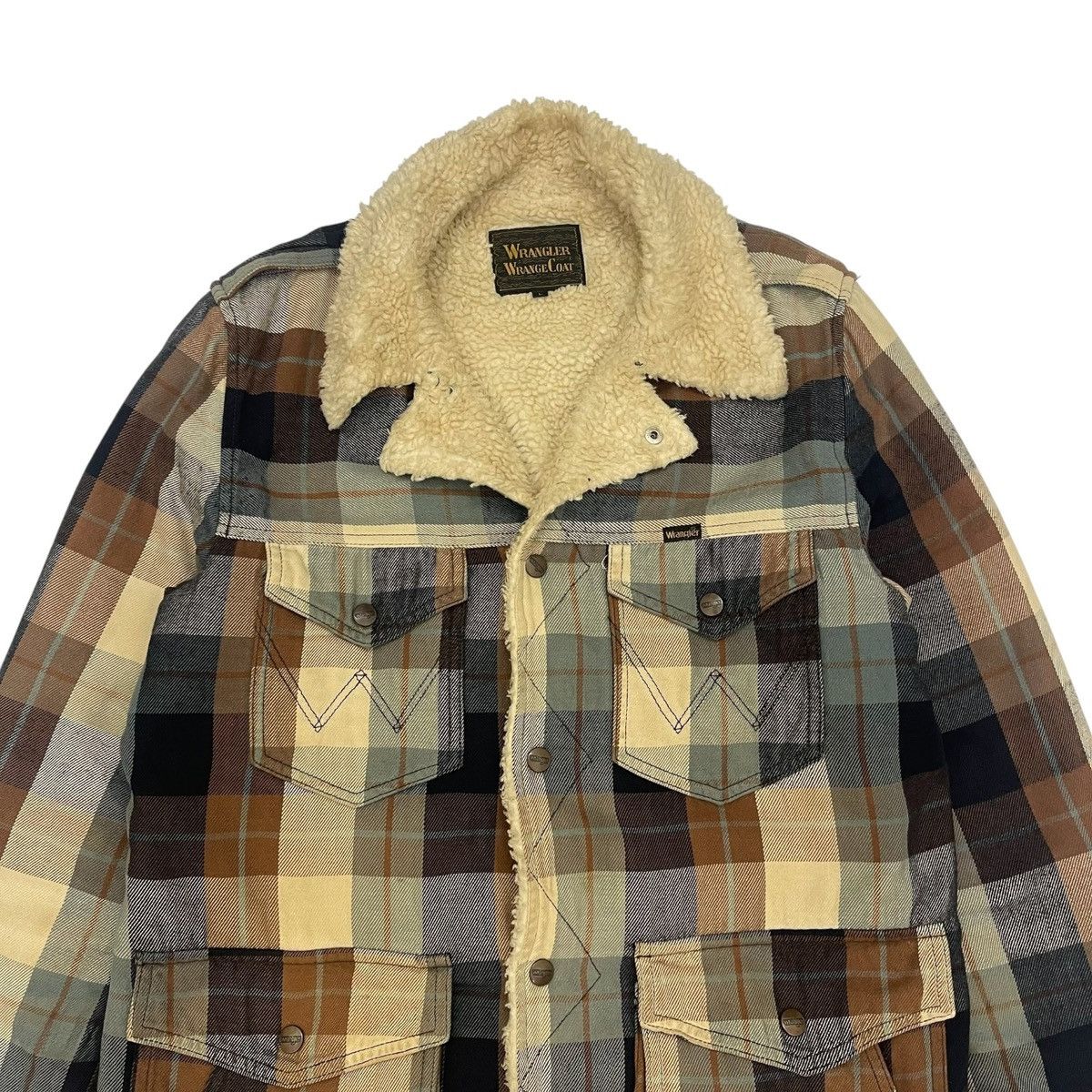 Wrangler Vintage Wrangler Plaids Shearling Button Jacket Size US L / EU 52-54 / 3 - 8 Thumbnail