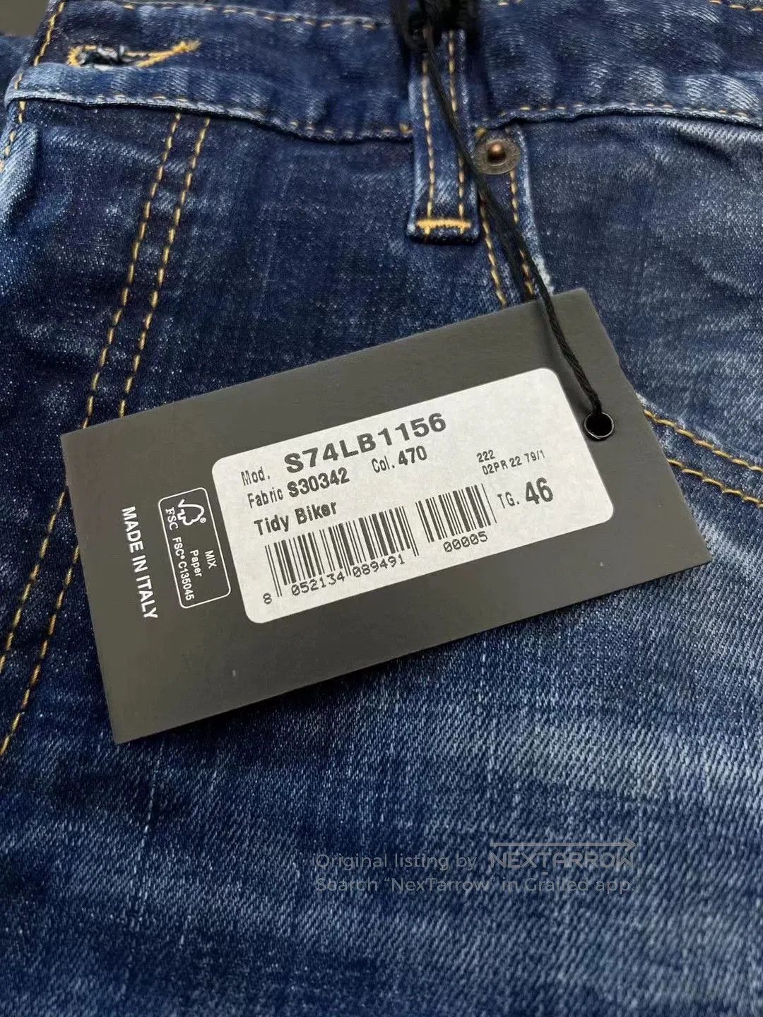 Dsquared2 dsquared2 tidy biker low-rise jeans. Size US 32 / EU 48 - 5 Thumbnail