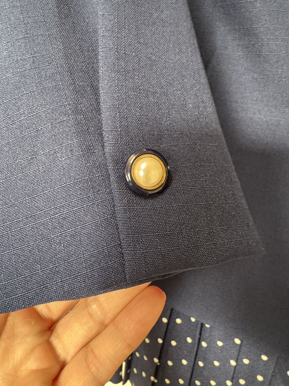 Vintage National women’s vintage 90s blazer pleated polka dot skirt Size 32" / US 10 / IT 46 - 8 Thumbnail