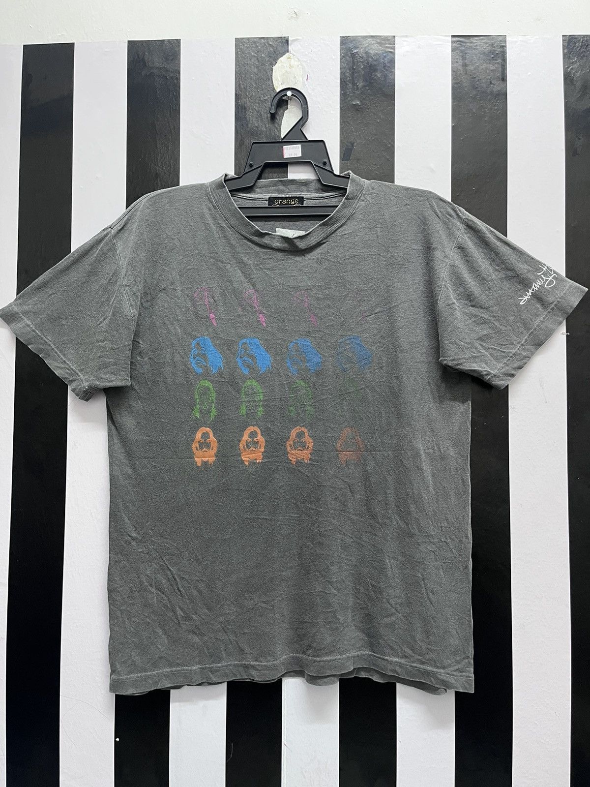 Japanese Brand × Vintage Graphic tee Orange made in britain Size US S / EU 44-46 / 1 - 1 Thumbnail