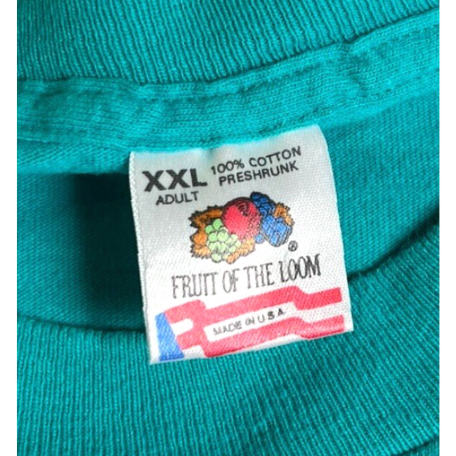 Fruit Of The Loom VINTAGE Fruit of the Loom T-shirt 2XL USA Made Green 1980s St. Paul MN Japanese Garden Ordway Memorial Mens Size US XXL / EU 58 / 5 - 5 Thumbnail