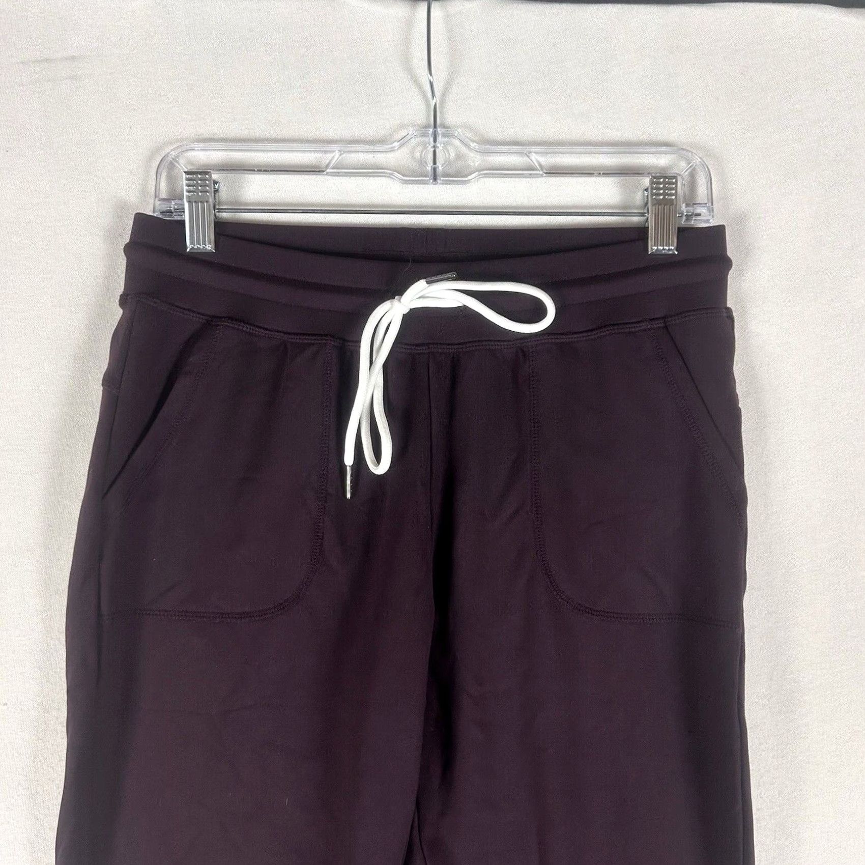Vintage ZYIA Active Jogger Pants Leggings Womens S Purple Drawstring Pockets Gym Run Size 28" / US 6 / IT 42 - 2 Thumbnail