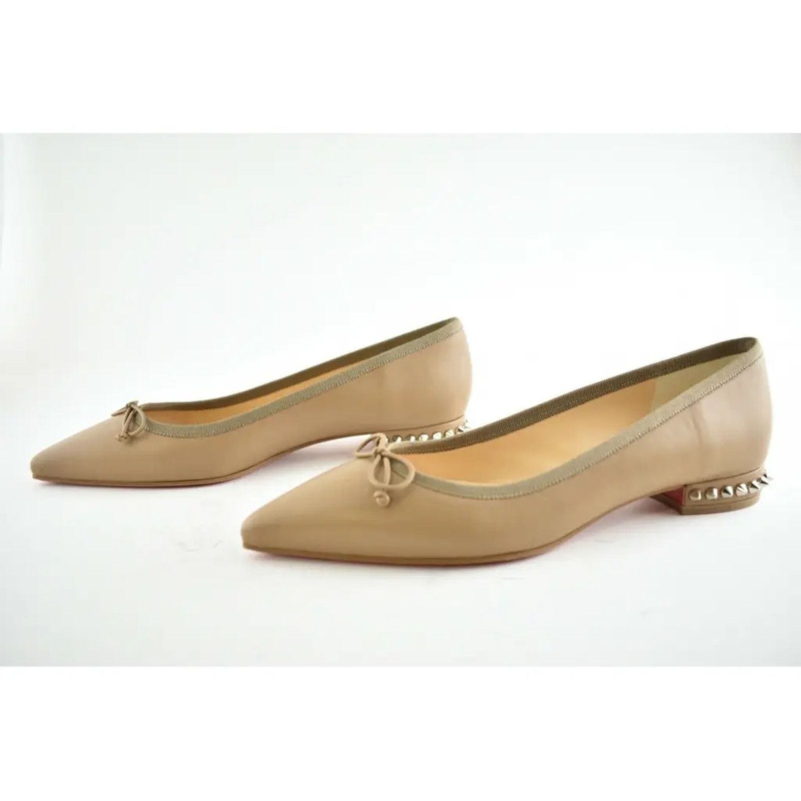 Christian Louboutin Christian Louboutin Hall Flat Fennec Nappa Leather Spike Size US 6 / IT 36 - 10 Thumbnail