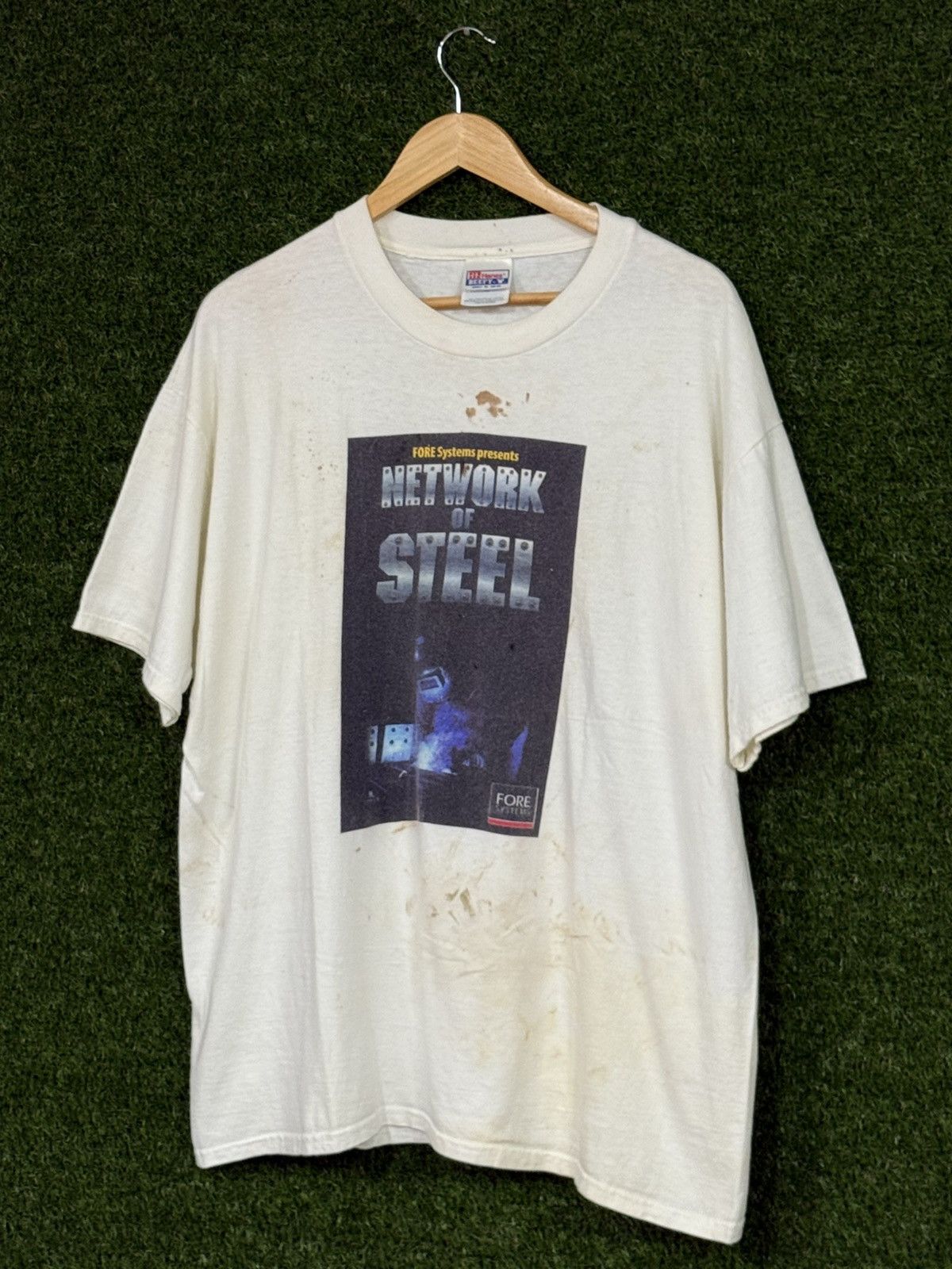 Hanes RARE Vintage Computer Welder Network Software Beefy Shirt XL Size US XL / EU 56 / 4 - 1 Thumbnail