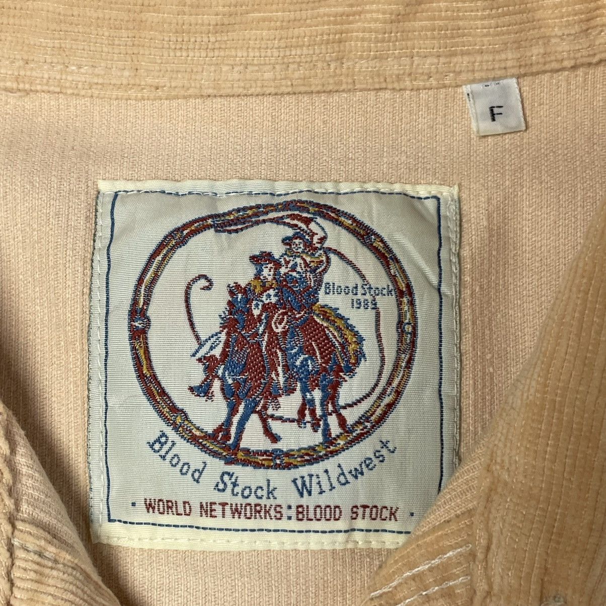 Vintage 1990s Blood Stock Wildwest Western Cowboy Corduroy Shirt Size US L / EU 52-54 / 3 - 10 Thumbnail