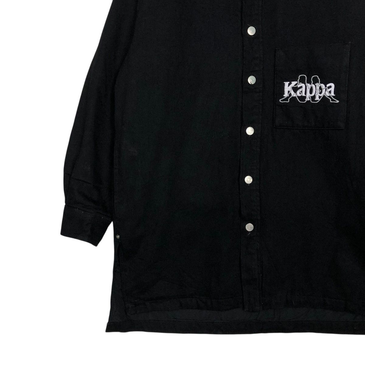 Japanese Brand 🔥RICH BLACK WOOL JACKET SNAP BUTTON KAPPA Size US XS / EU 42 / 0 - 6 Thumbnail