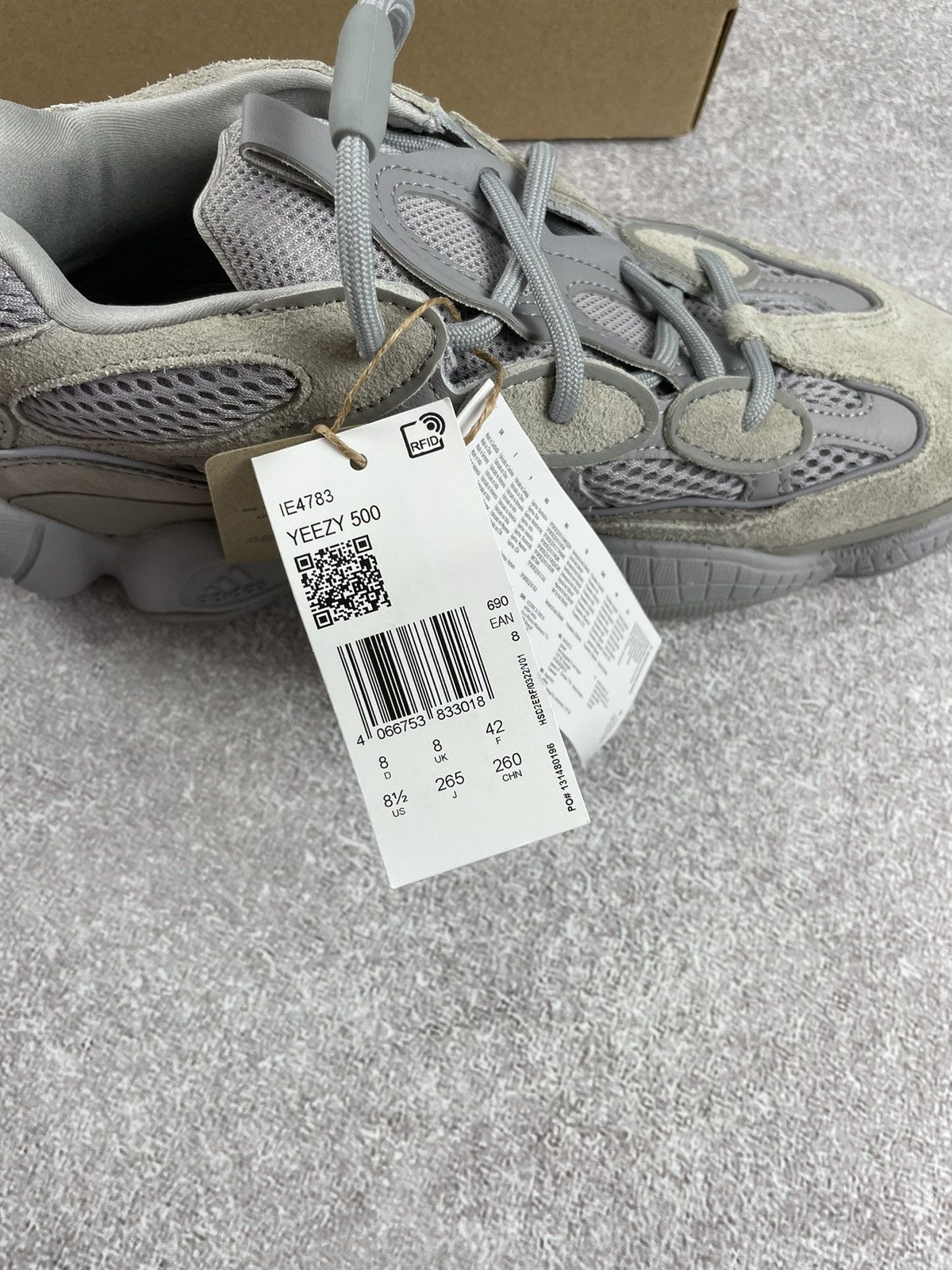 Adidas × Kanye West Adidas Kanye West Yeezy 500 Stone Salt Size 8.5 Size US 8.5 / EU 41-42 - 10 Thumbnail