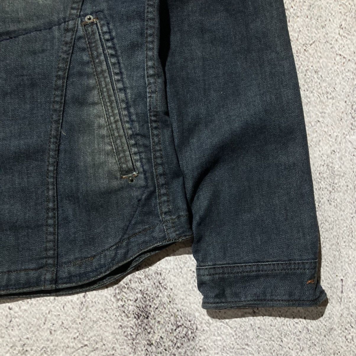 Nicole Club 2000s Nicole Club For Men Biker Denim Jacket Blue Indigo Size US M / EU 48-50 / 2 - 7 Thumbnail