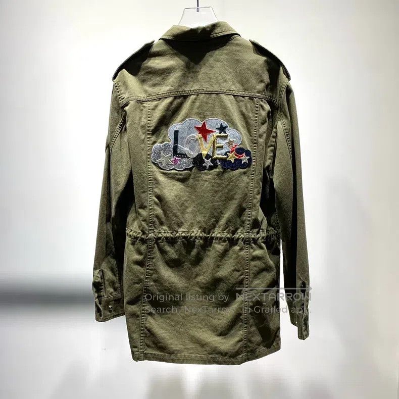 Saint Laurent Paris Saint Laurent Paris Best-selling Shark Embroidered Jacket Size XS / US 0-2 / IT 36-38 - 2 Thumbnail