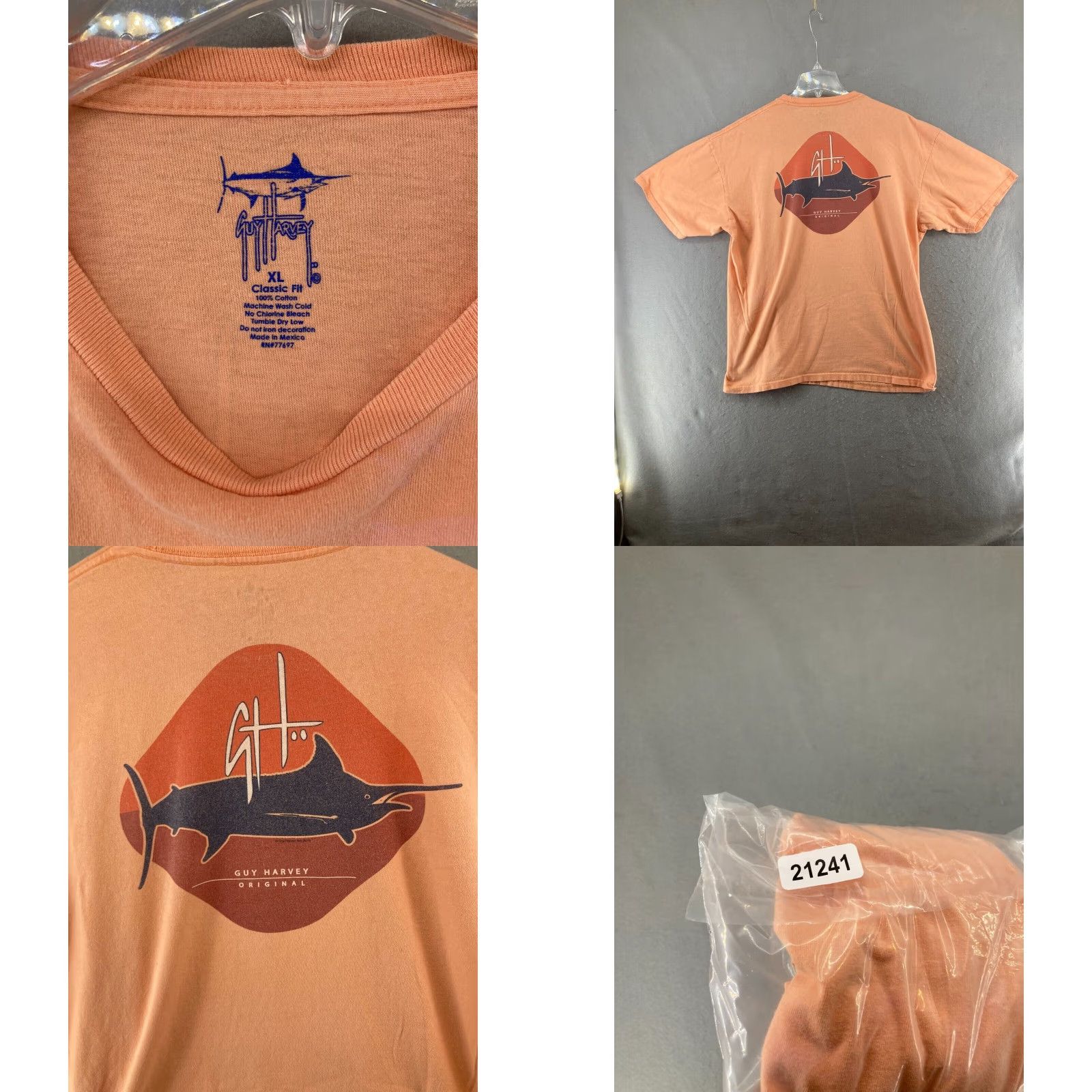 Guy Harvey Guy Harvey Mens XL T Shirt Game Fish Pocket Size US XL / EU 56 / 4 - 8 Thumbnail