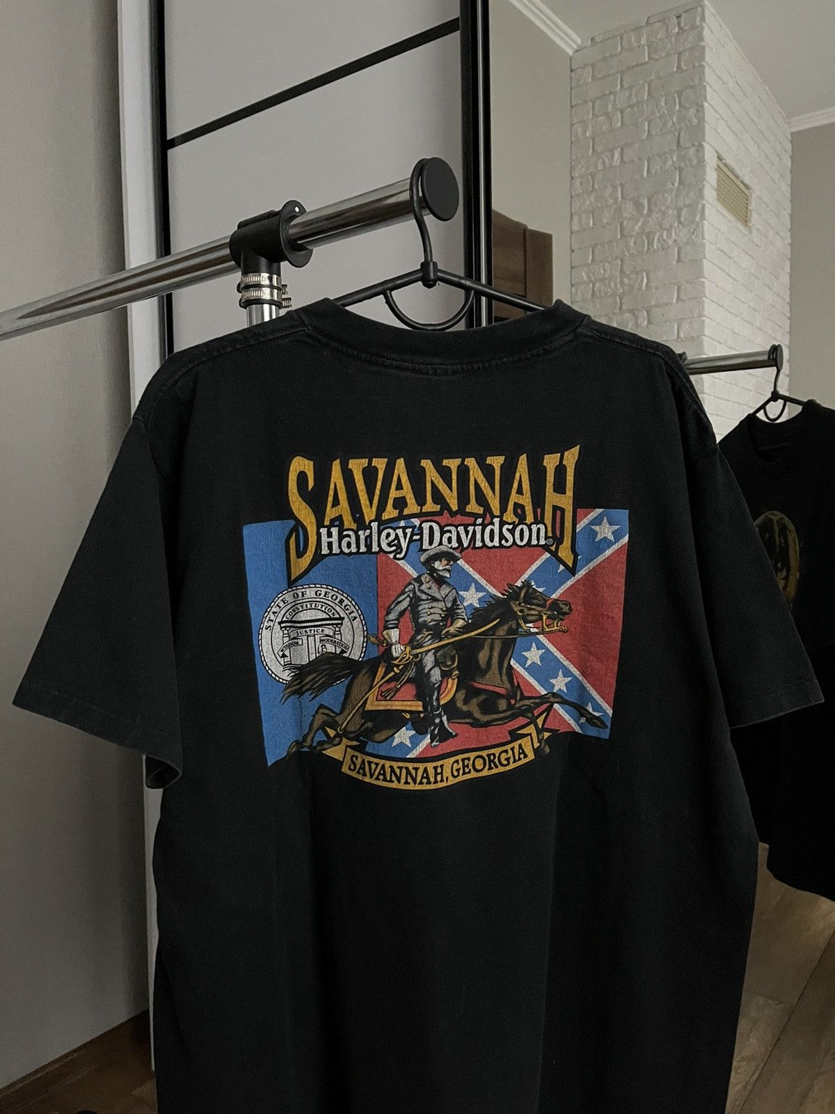 Vintage 1996 Harley Davidson Savannah Georgia Vintage T-Shirt Tee Size US L / EU 52-54 / 3 - 10 Thumbnail