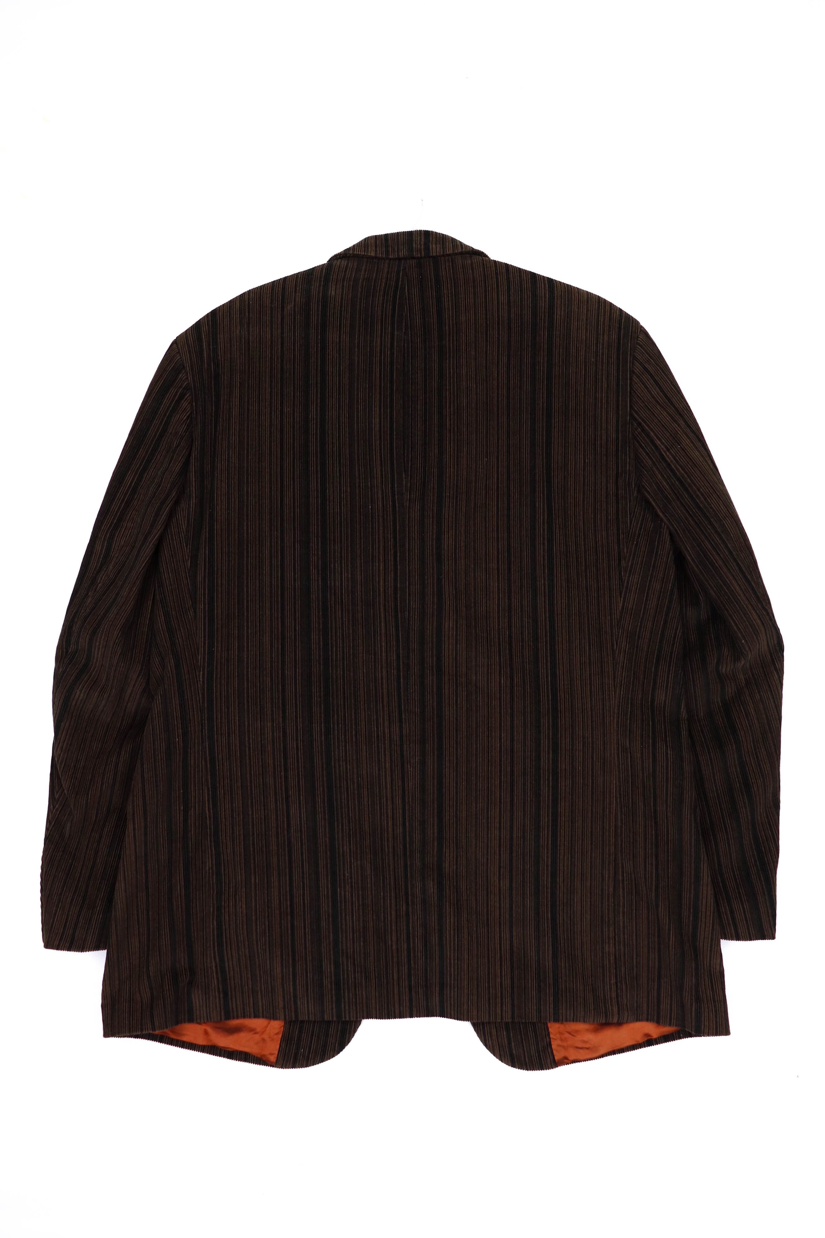 Balmain Balmain Vintage Striped Brown Corduroy Cotton Blazer Jacket Size US L / EU 52-54 / 3 - 2 Thumbnail
