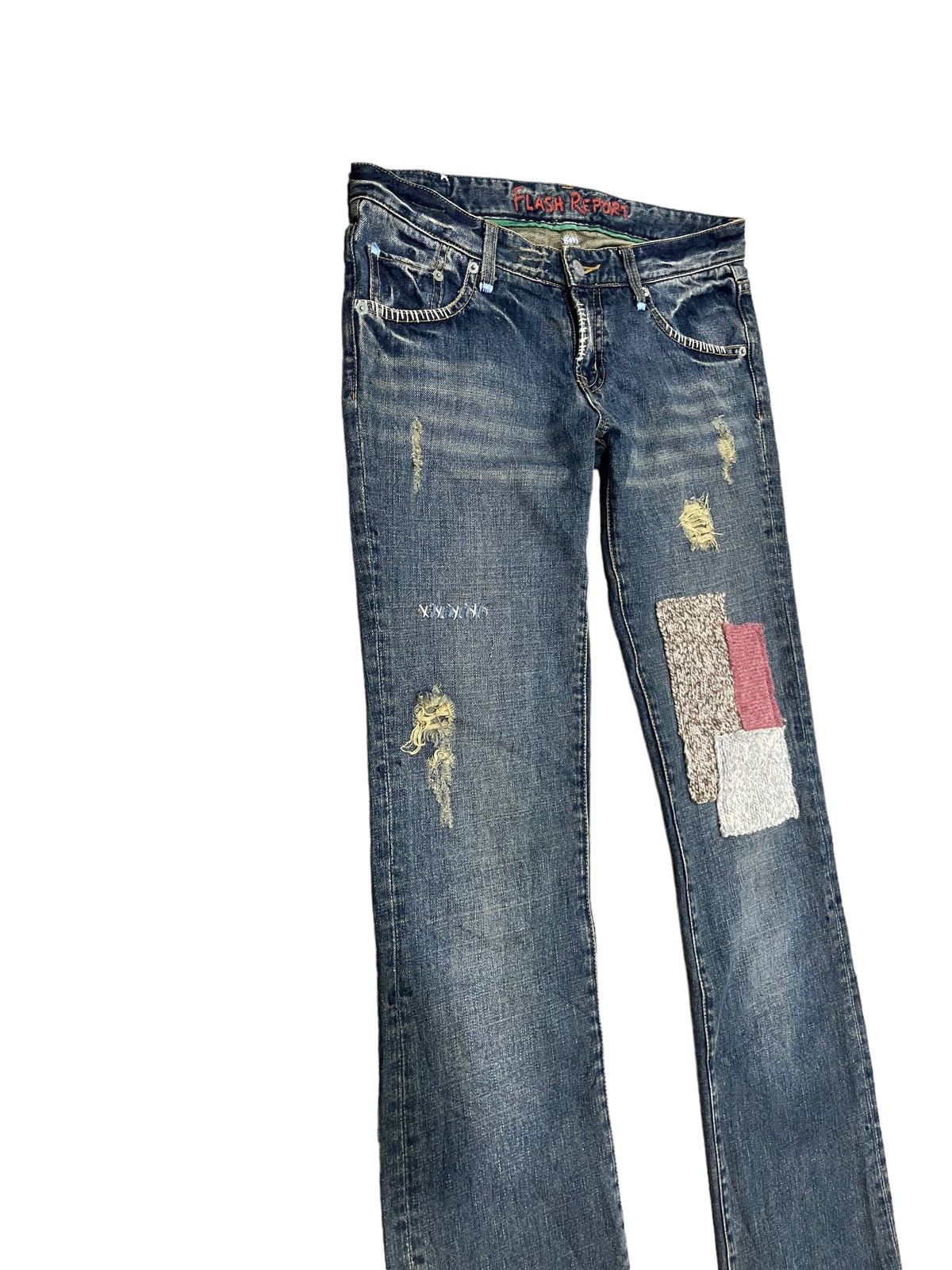 Japanese Brand RARE ! Vintage Flash Report Distressed Style Kapital Design Size US 32 / EU 48 - 7 Thumbnail