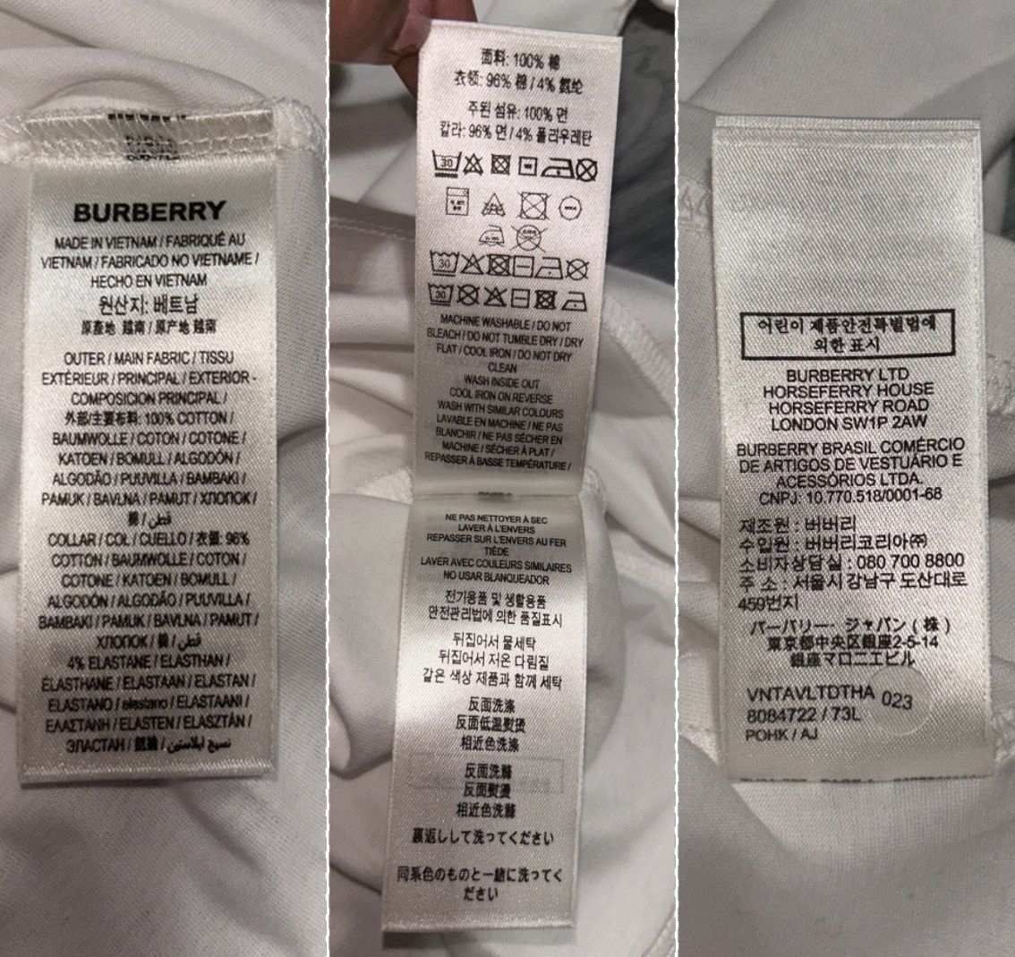 Burberry Burberry Margot EKD White Cotton T-Shirt XXS New w Tags Size XXS / US 00 / IT 34 - 11 Thumbnail