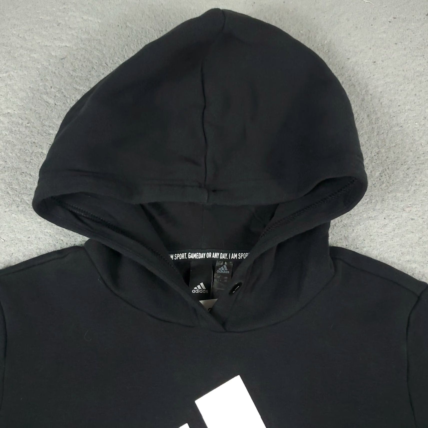 Adidas Adidas Hoodie Womens XS Black Logo Pullover Sweatshirt Ladies Size XS / US 0-2 / IT 36-38 - 3 Thumbnail