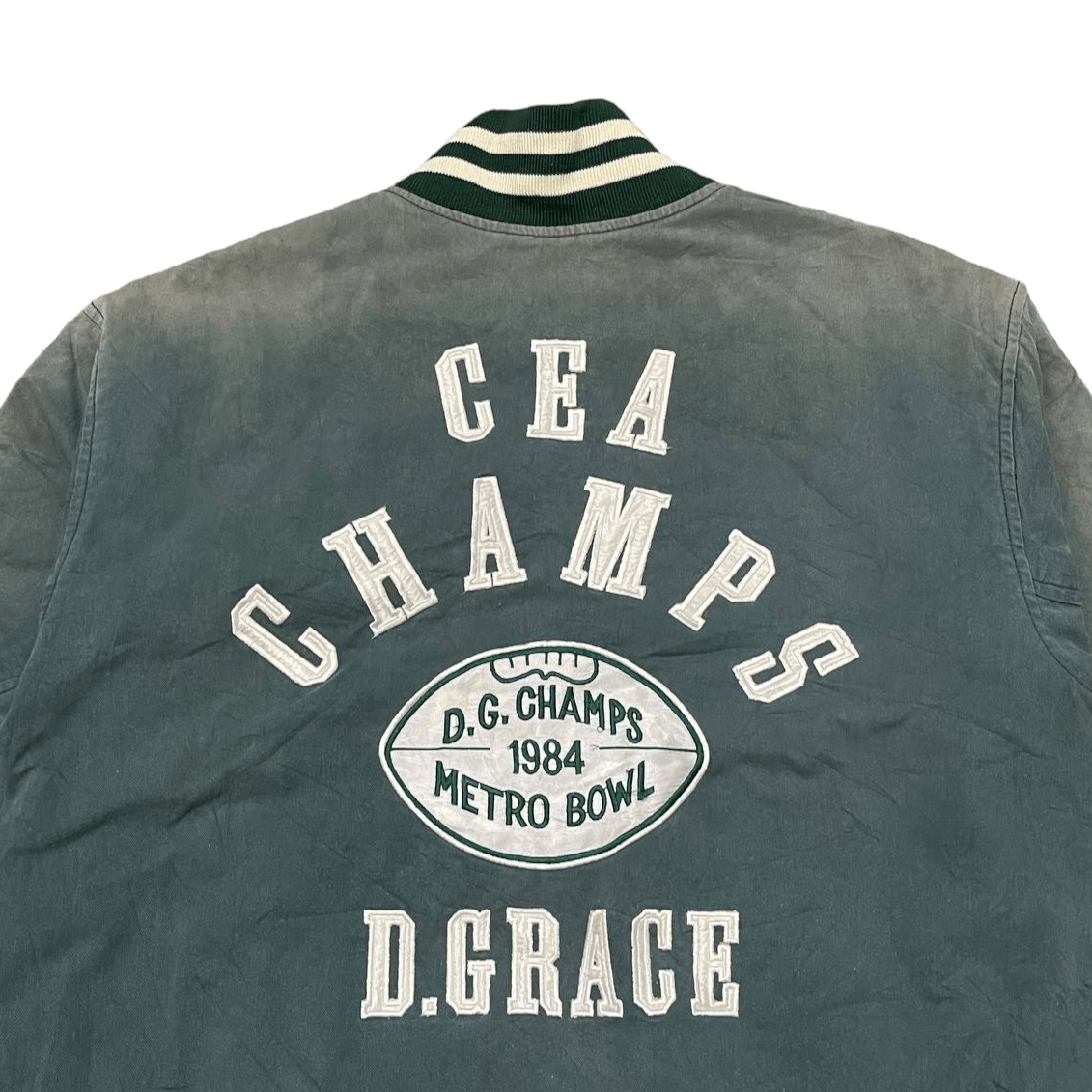 Coup De Grace Vintage 80's D. Grace Champs Metro Bowl Jacket Sun Faded Size US M / EU 48-50 / 2 - 2 Thumbnail