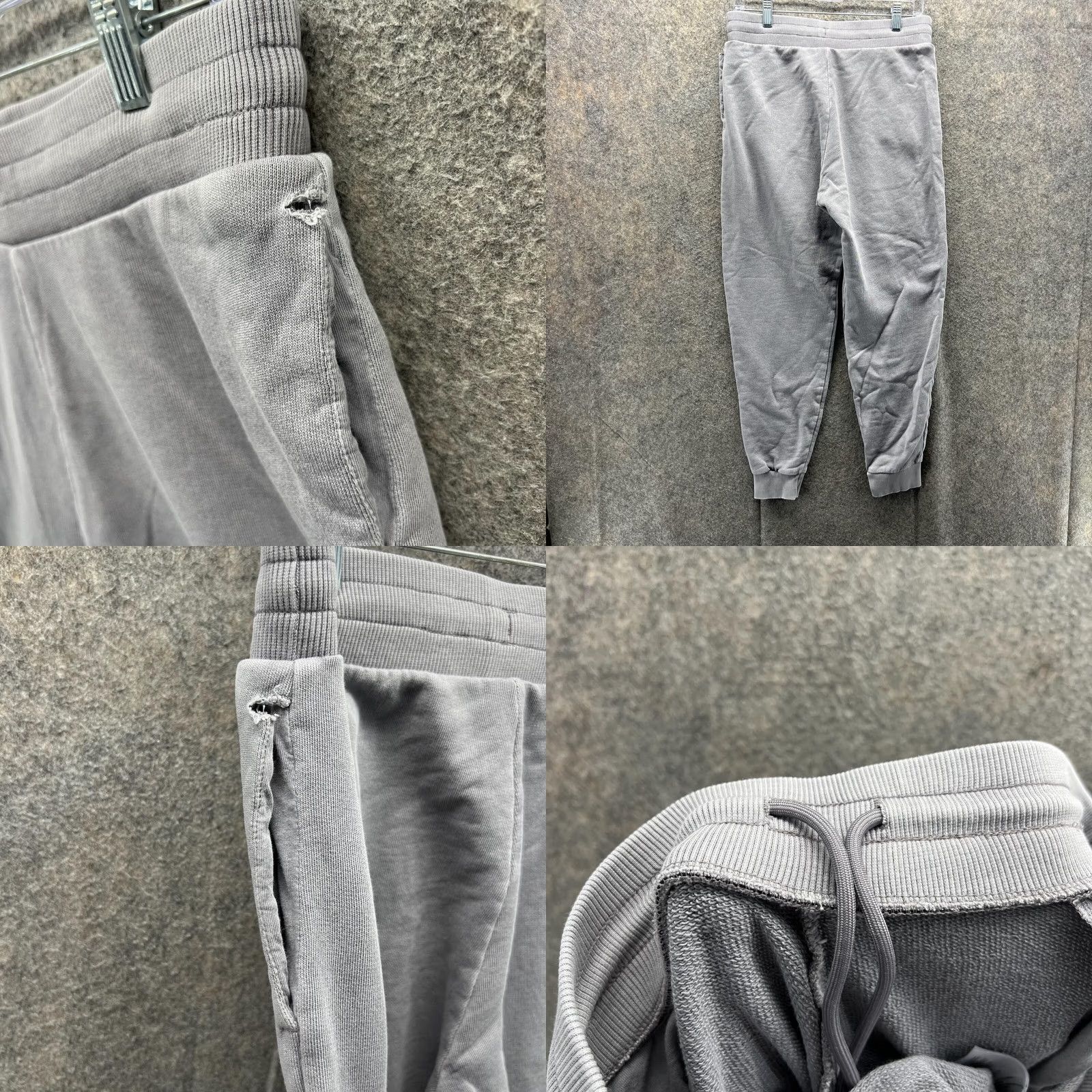 Reebok Reebok Sweatpants Men Small Adult Gray Pants Fleece Training Cotton Pocketed Regular Inseam 26 in Size US 29 - 8 Thumbnail
