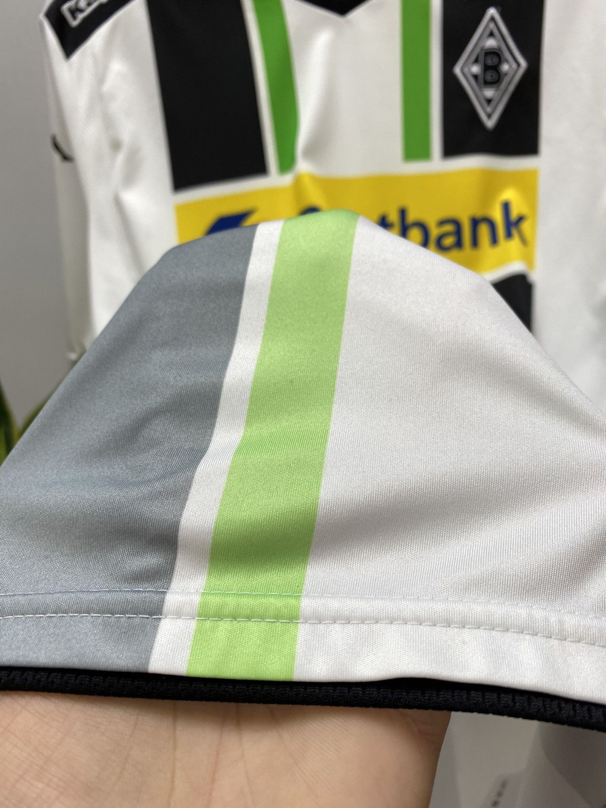 Kappa Borussia Mönchengladbach 2014 Soccer Jersey Home Size US L / EU 52-54 / 3 - 9 Thumbnail