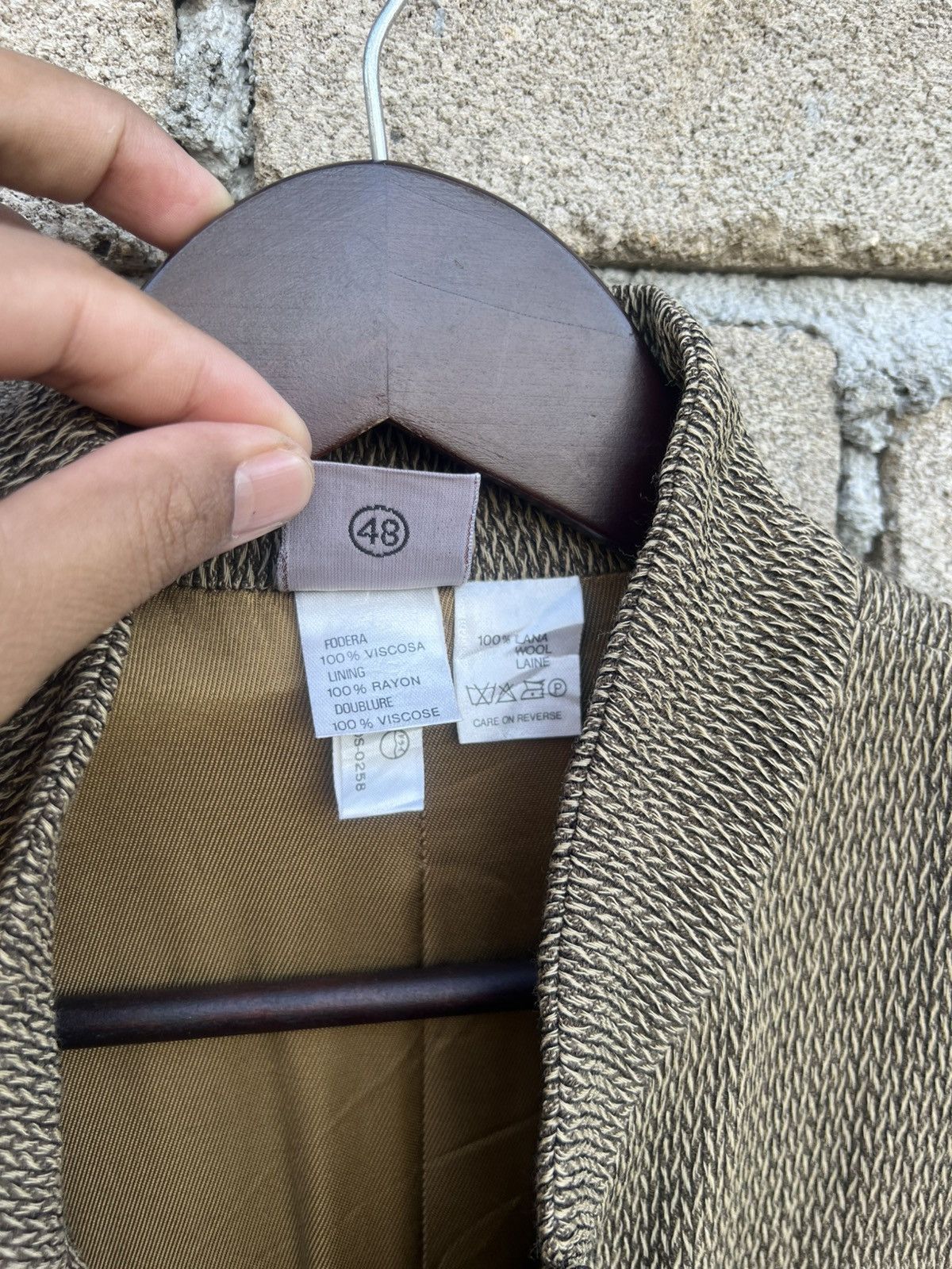 Krizia Krizia Lana Wool Coat Button Up Size XL / US 12-14 / IT 48-50 - 7 Thumbnail