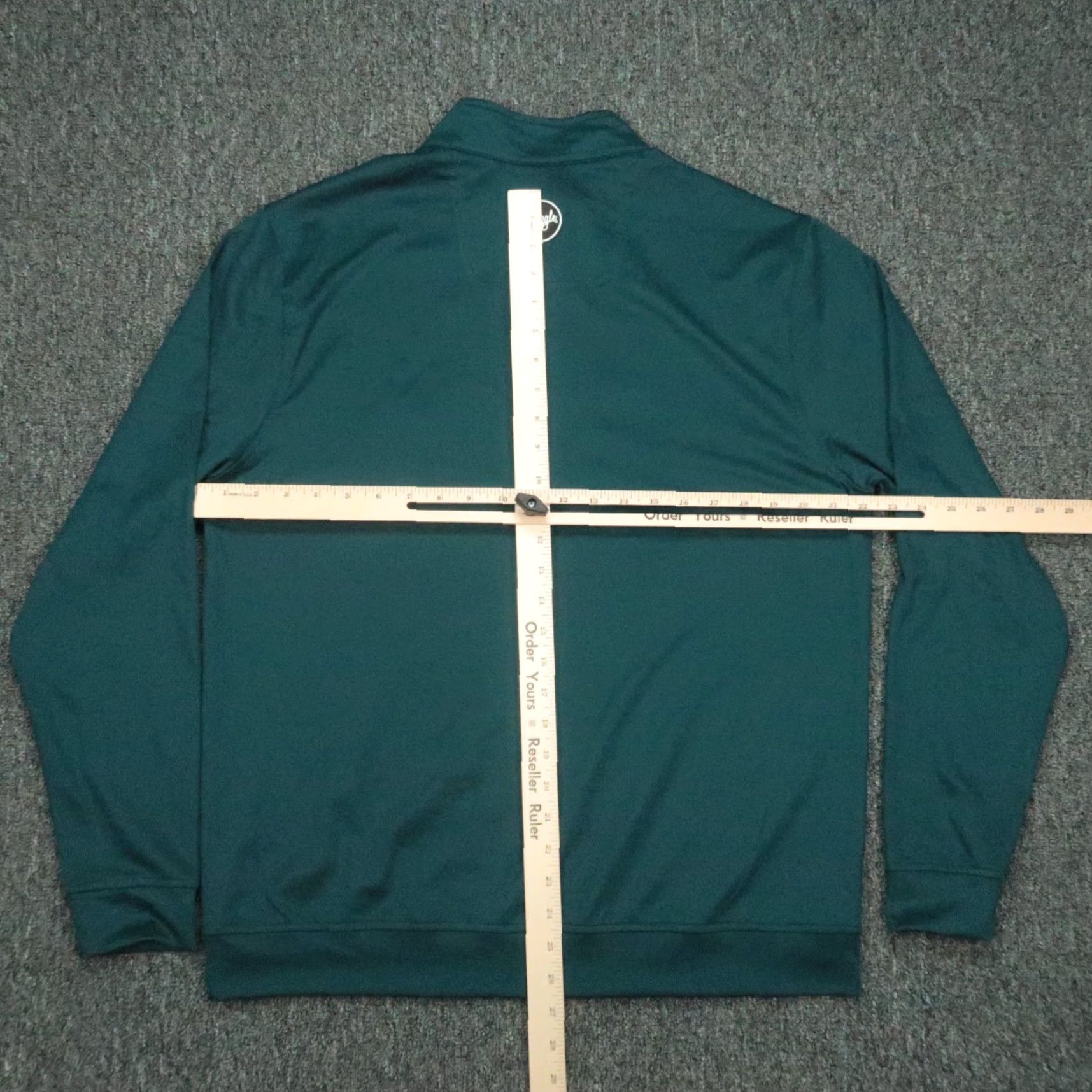 Vintage Waggle Pullover Mens Large Green Deer Buck Performance Quarter Zip Shirt Size US L / EU 52-54 / 3 - 6 Thumbnail