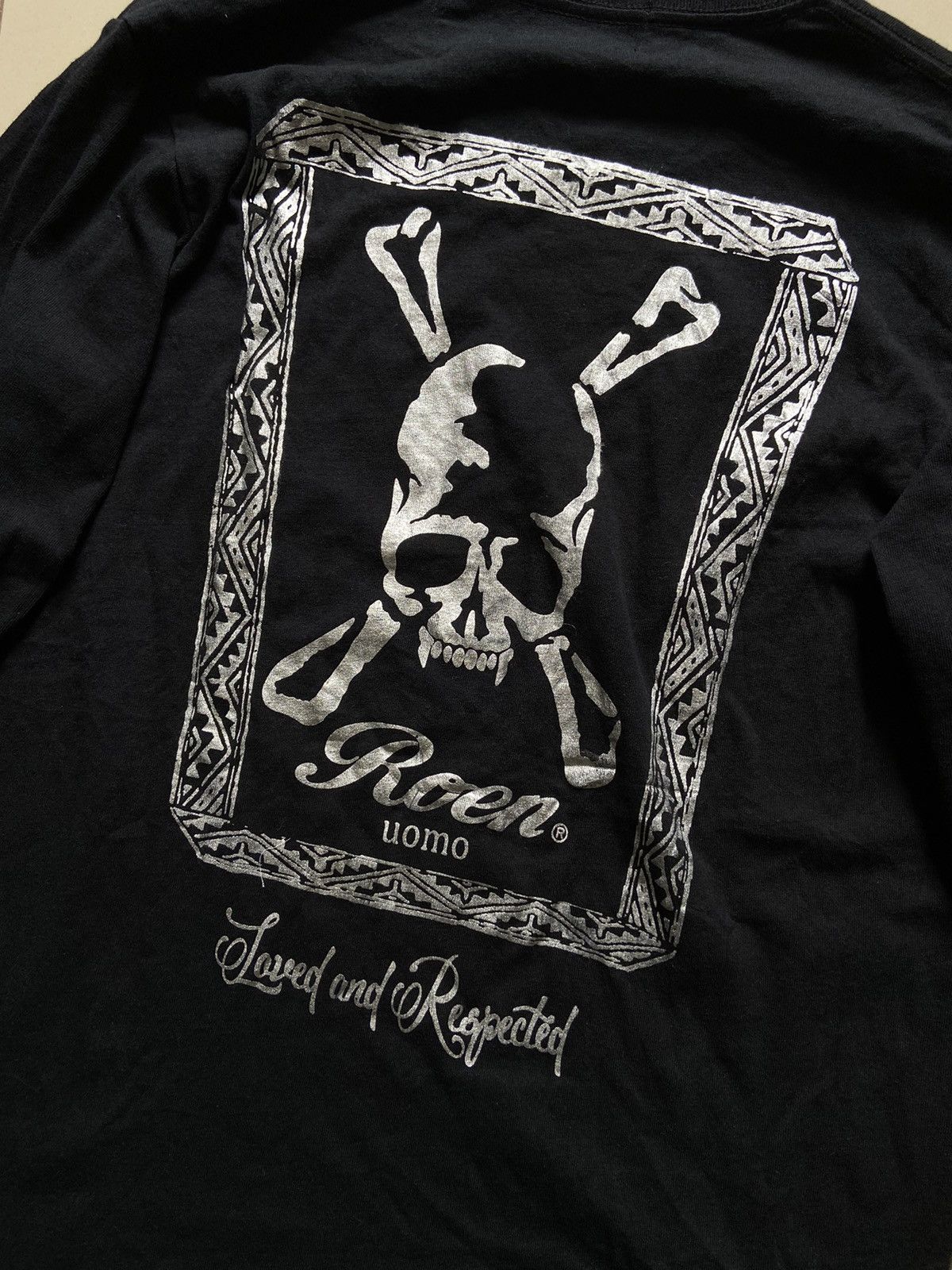 Japanese Brand × Roen Vintage Skeleton Skull Roen Uomo Big Logo Long Sleeve Size US XL / EU 56 / 4 - 6 Thumbnail