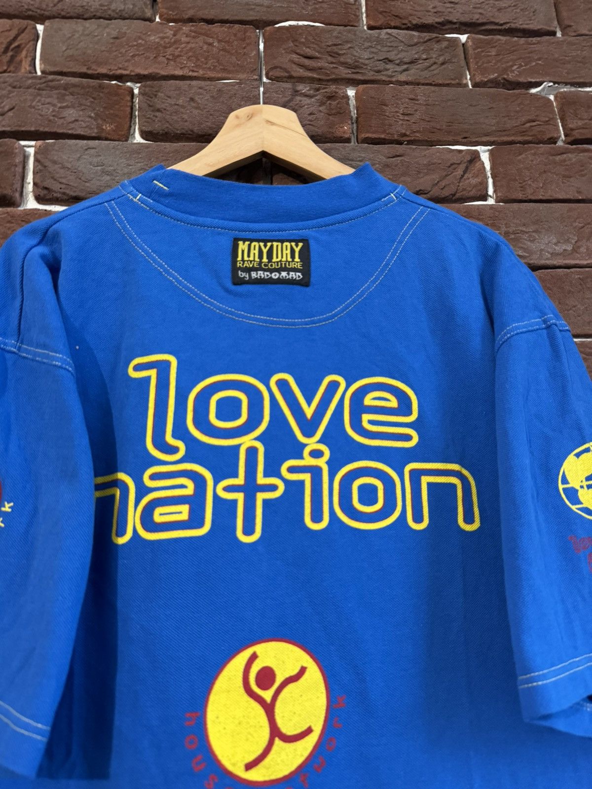Band Tees 90s MayDay Bad+Mad Love Parade rave vintage long Techno tee Size US L / EU 52-54 / 3 - 5 Thumbnail