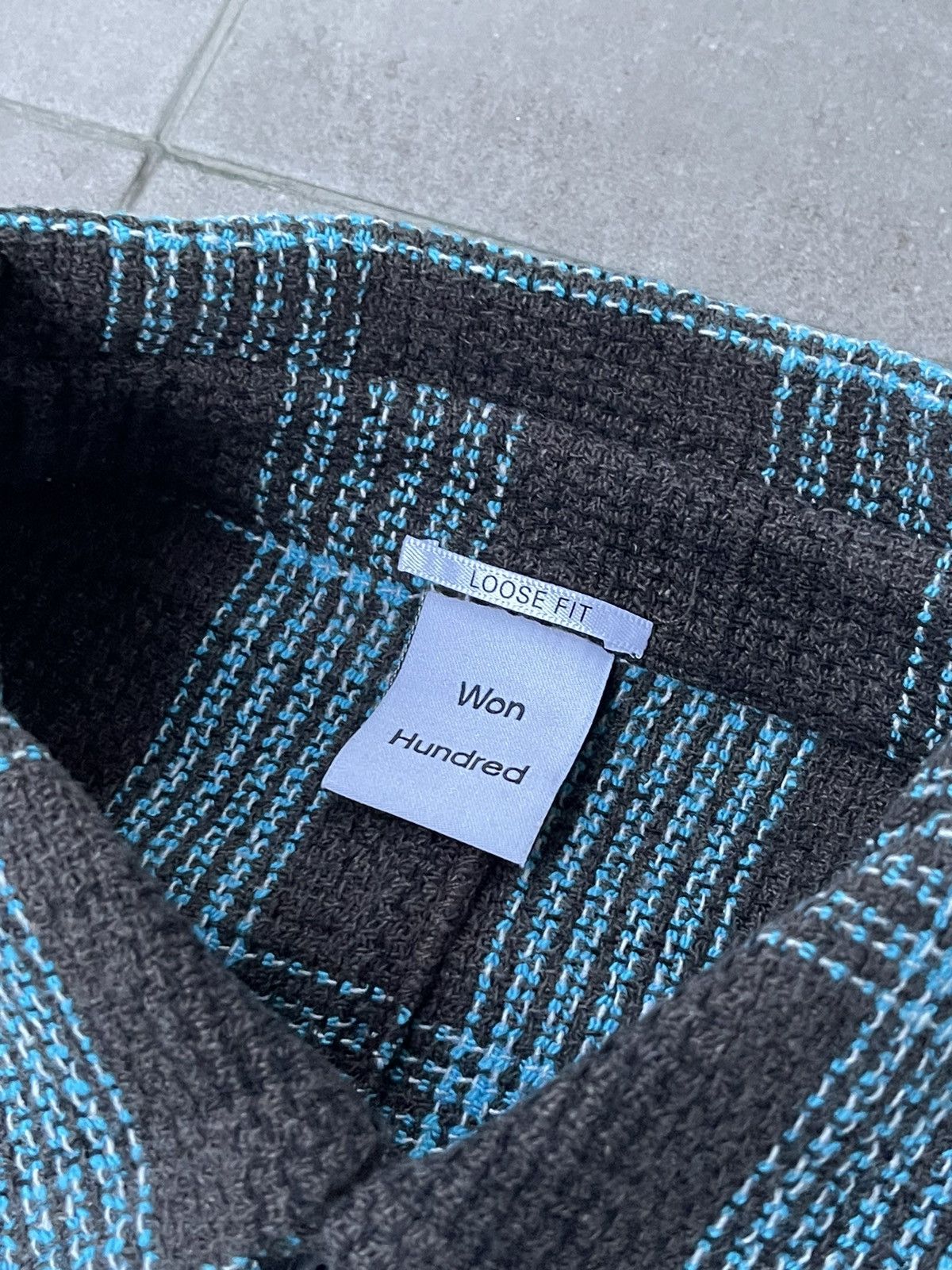 Won Hundred !DS! SS23 Won Hundred Maza Brown Blue Checker Flannel Shirt Size US L / EU 52-54 / 3 - 15 Thumbnail