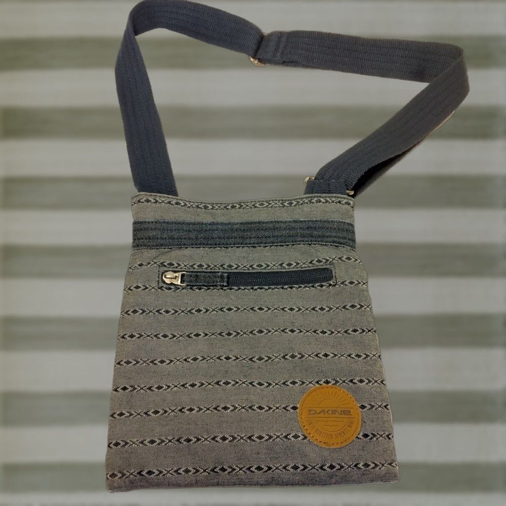 Dakine Dakine Crossbody Purse Southwest Blue Chambray Shoulder Bag 8x9.5" Women Small Blue Geometric Pattern Zip Crossbody Bag Dakine Bag Woman Size ONE SIZE - 1 Thumbnail