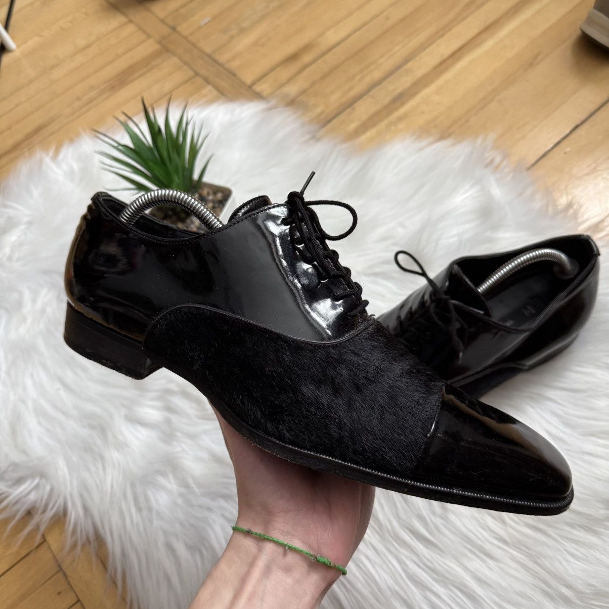 Dsquared2 📌 RARE Vintage Dsquared2 Pony Hair Derby Shoes Leather Size US 10 / EU 43 - 4 Thumbnail