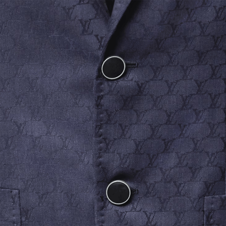 Louis Vuitton Napolitana Single-Breasted Jacket - 48 S Size 48S - 4 Thumbnail