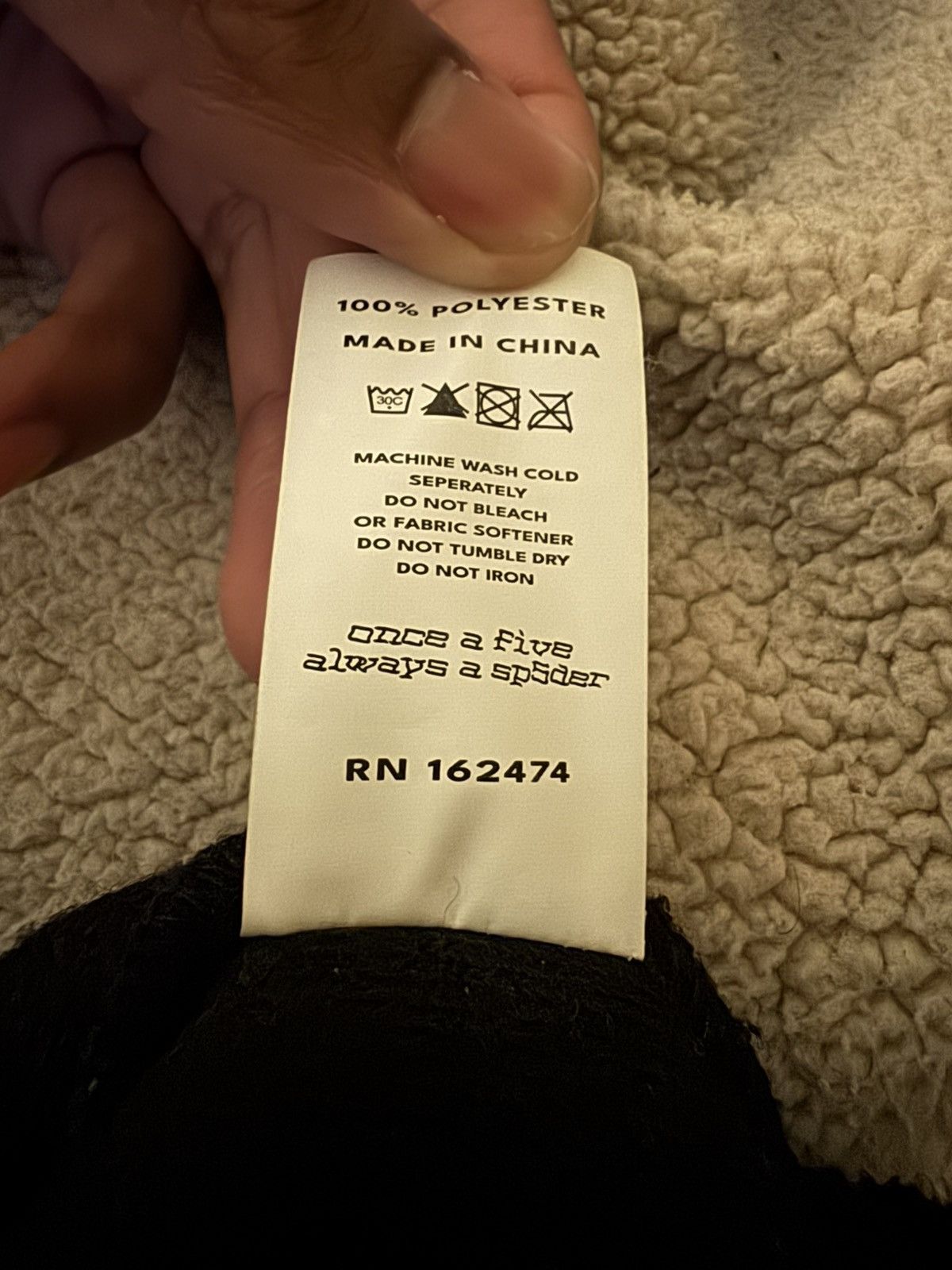 Sp5der Sp5der Teddy Fleece Jacket Size US L / EU 52-54 / 3 - 4 Thumbnail