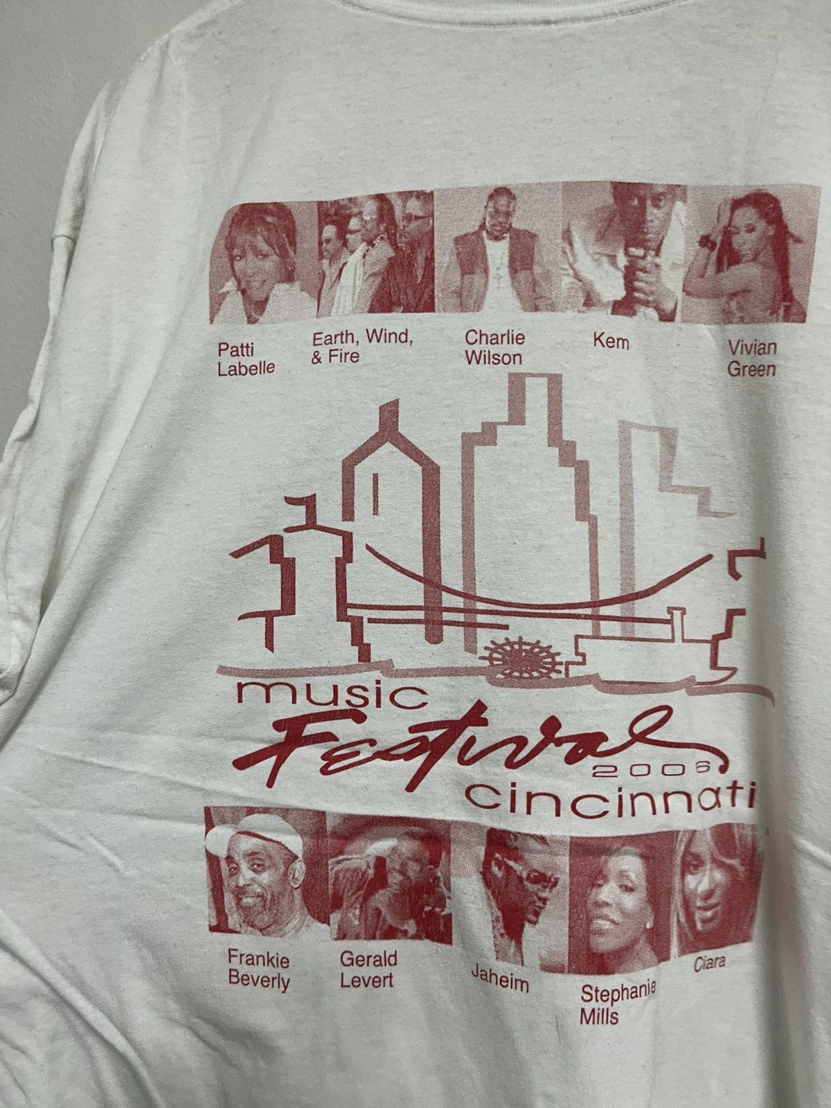 Rap Tees 💥Cincinnati Music Fest Feat Ciara, Kem, Frankie Beverly Size US XL / EU 56 / 4 - 7 Thumbnail