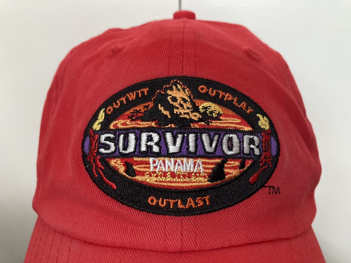 Vintage SURVIVOR PANAMA CAST CREW HAT CAP VINTAGE Y2K TV SHOW PROMO Size ONE SIZE - 3 Thumbnail