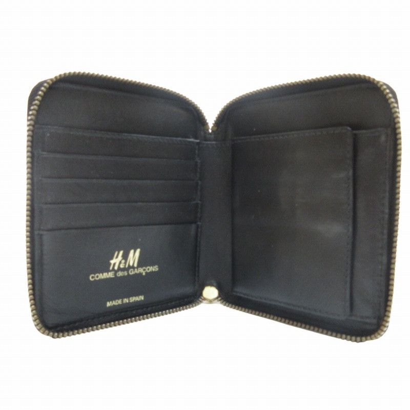 Comme des Garcons SHIRT Wallet Leather Polka Dot Bi-fold Zip Black Size ONE SIZE - 5 Thumbnail